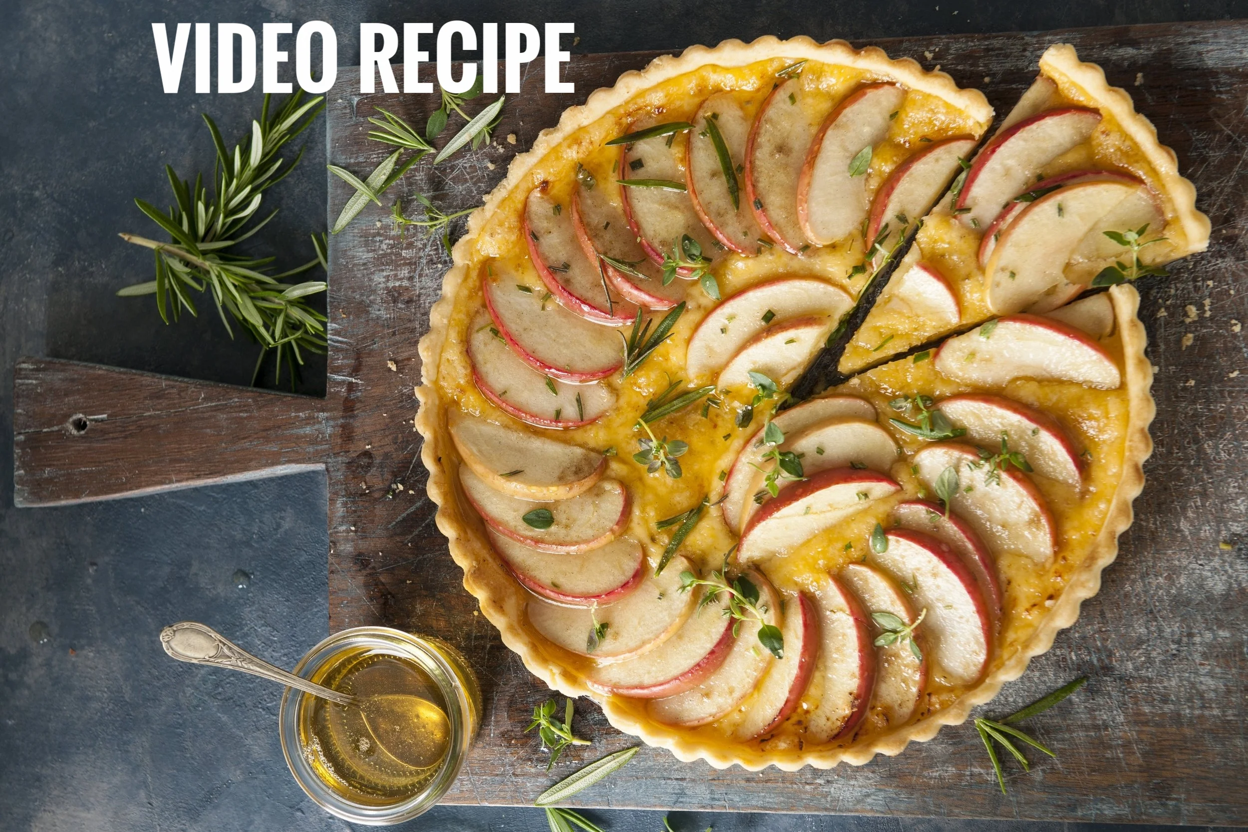 Beemster Mild, Apple and Honey Tart with Rosemary