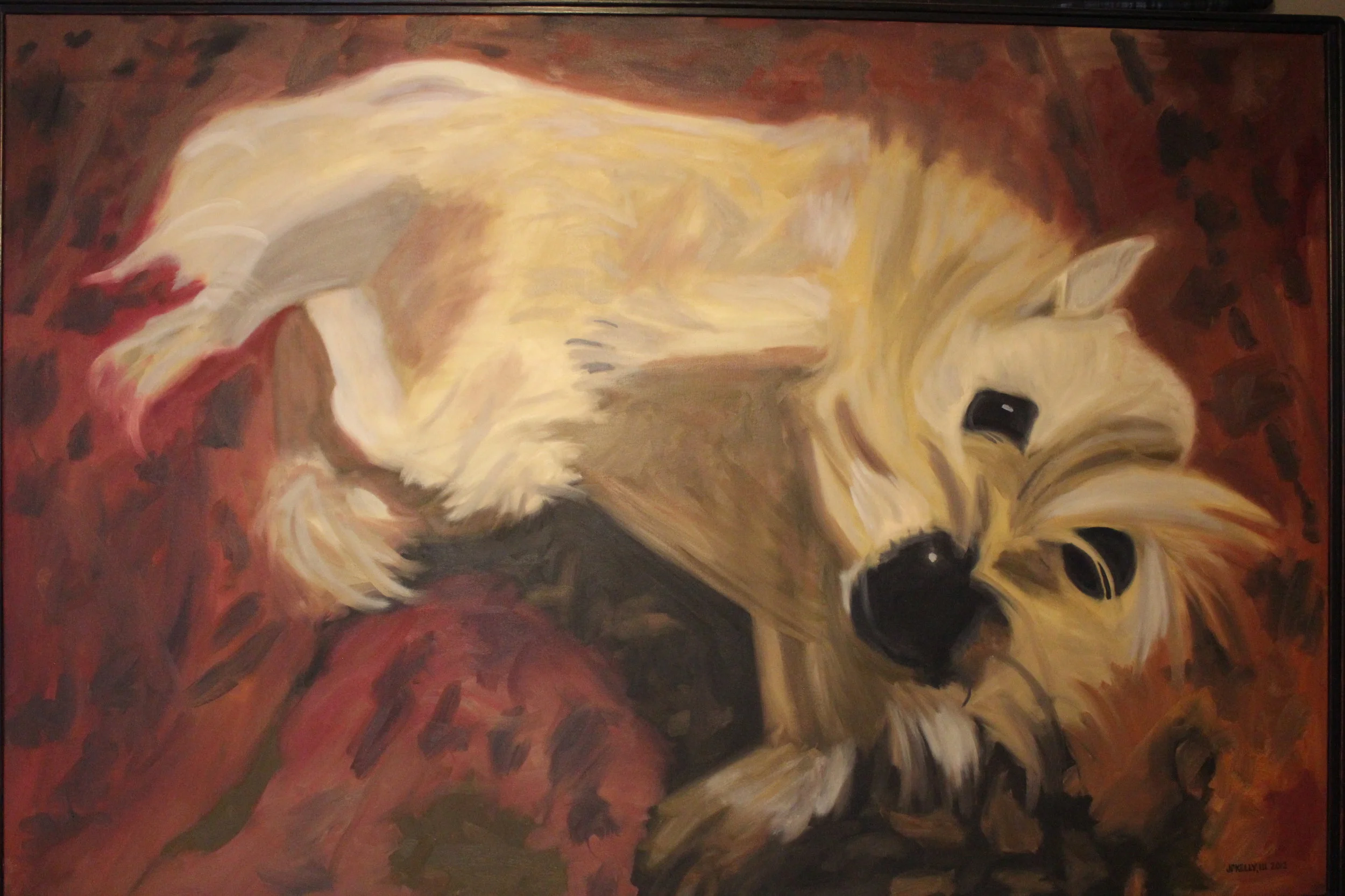Divot on Rug 48x72 oil on canvas.JPG