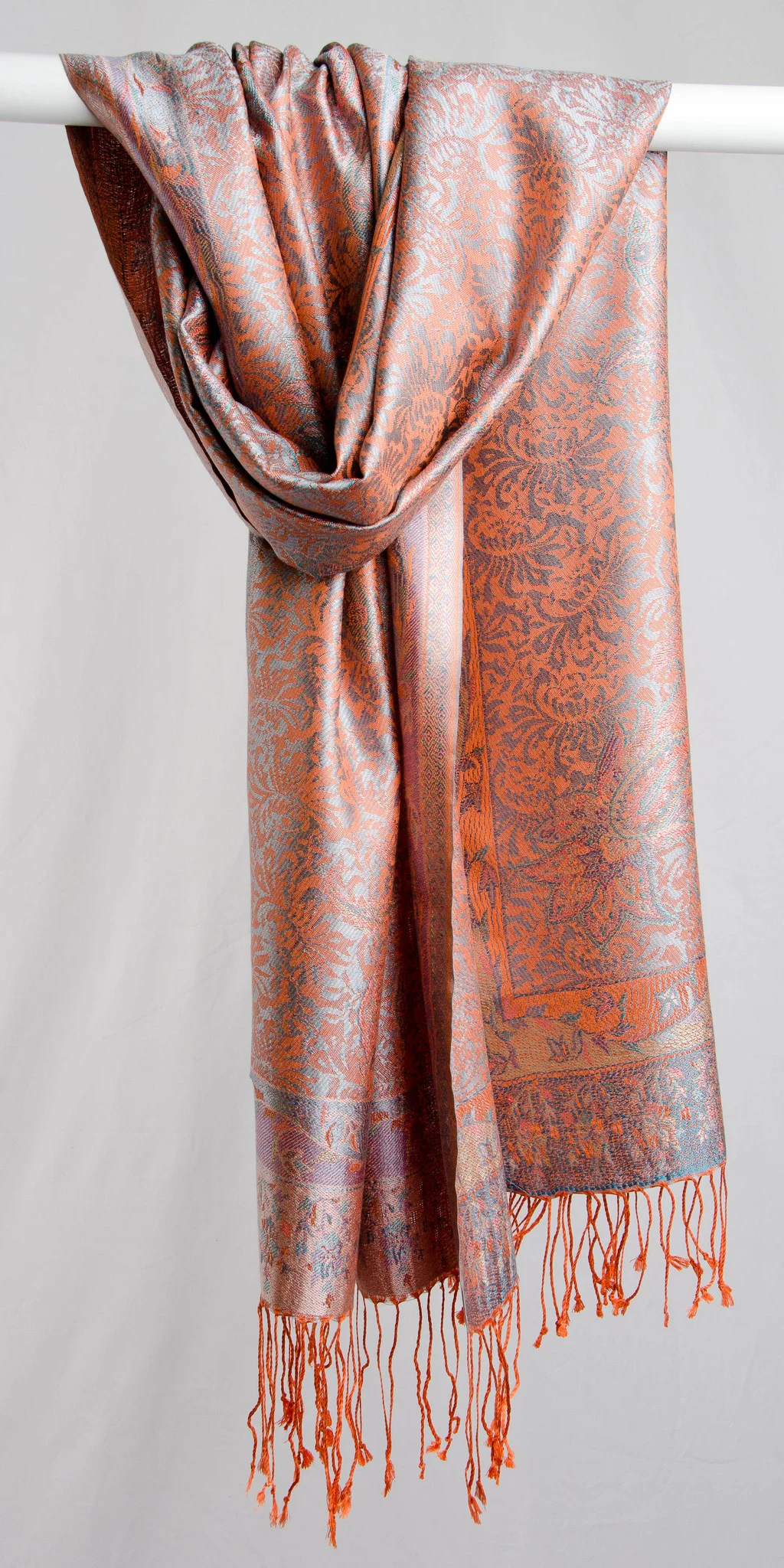 Jamawar 22" - Salmon and Azure