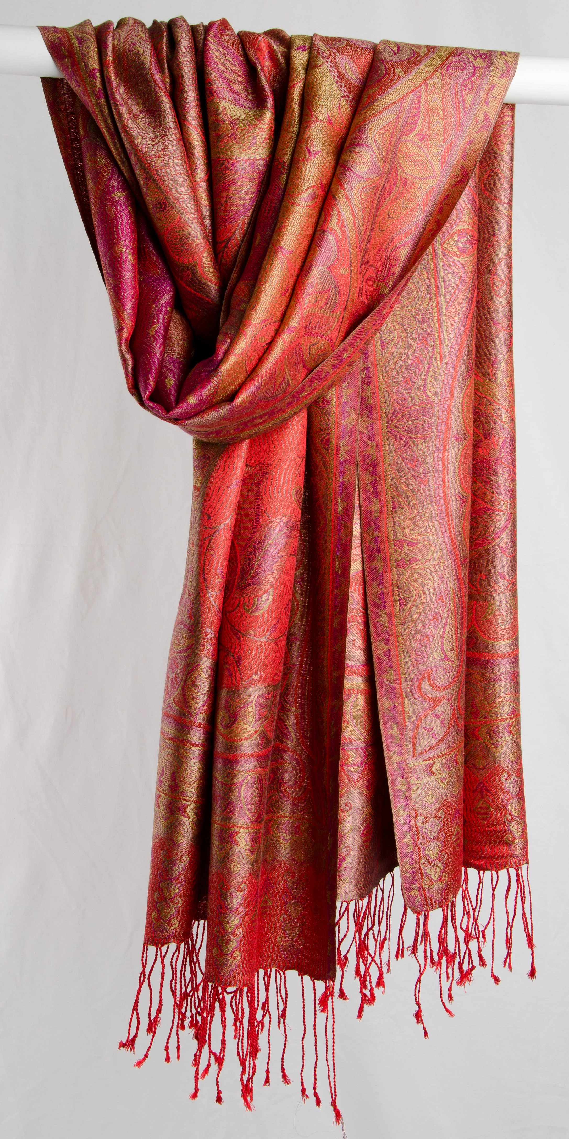 Jamawar 29" - Fuschia, Gold, and Lavender