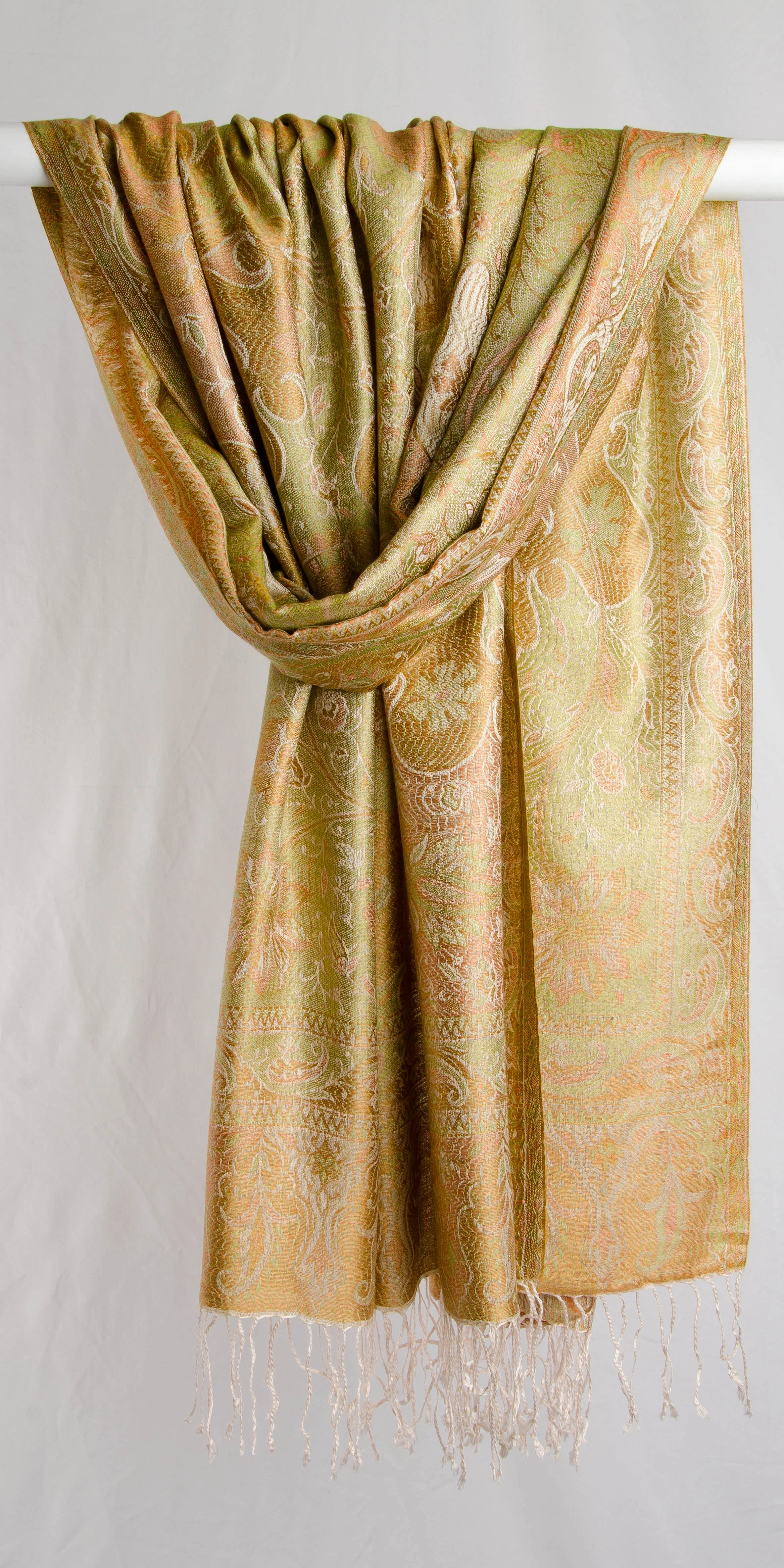 Jamawar 29" - Pale Green and Gold