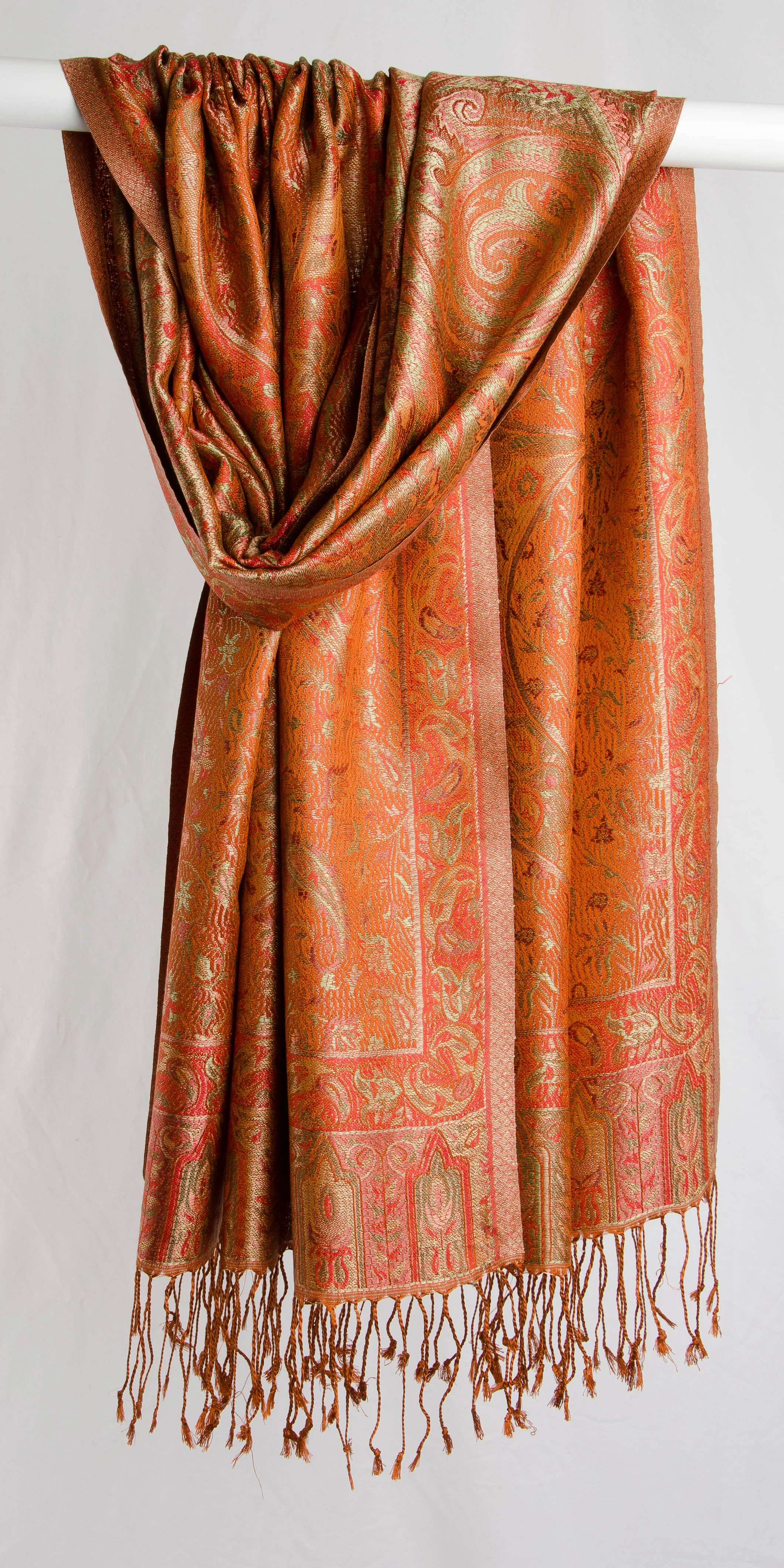 Jamawar 29" - Orange and Gold