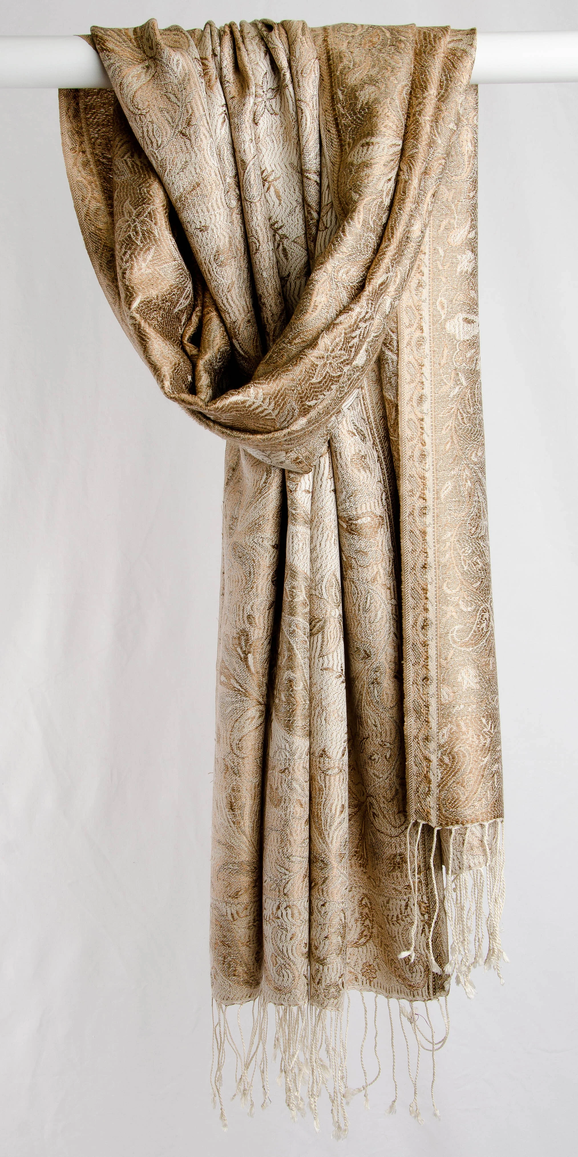 Jamawar 29" - Brown and Cream