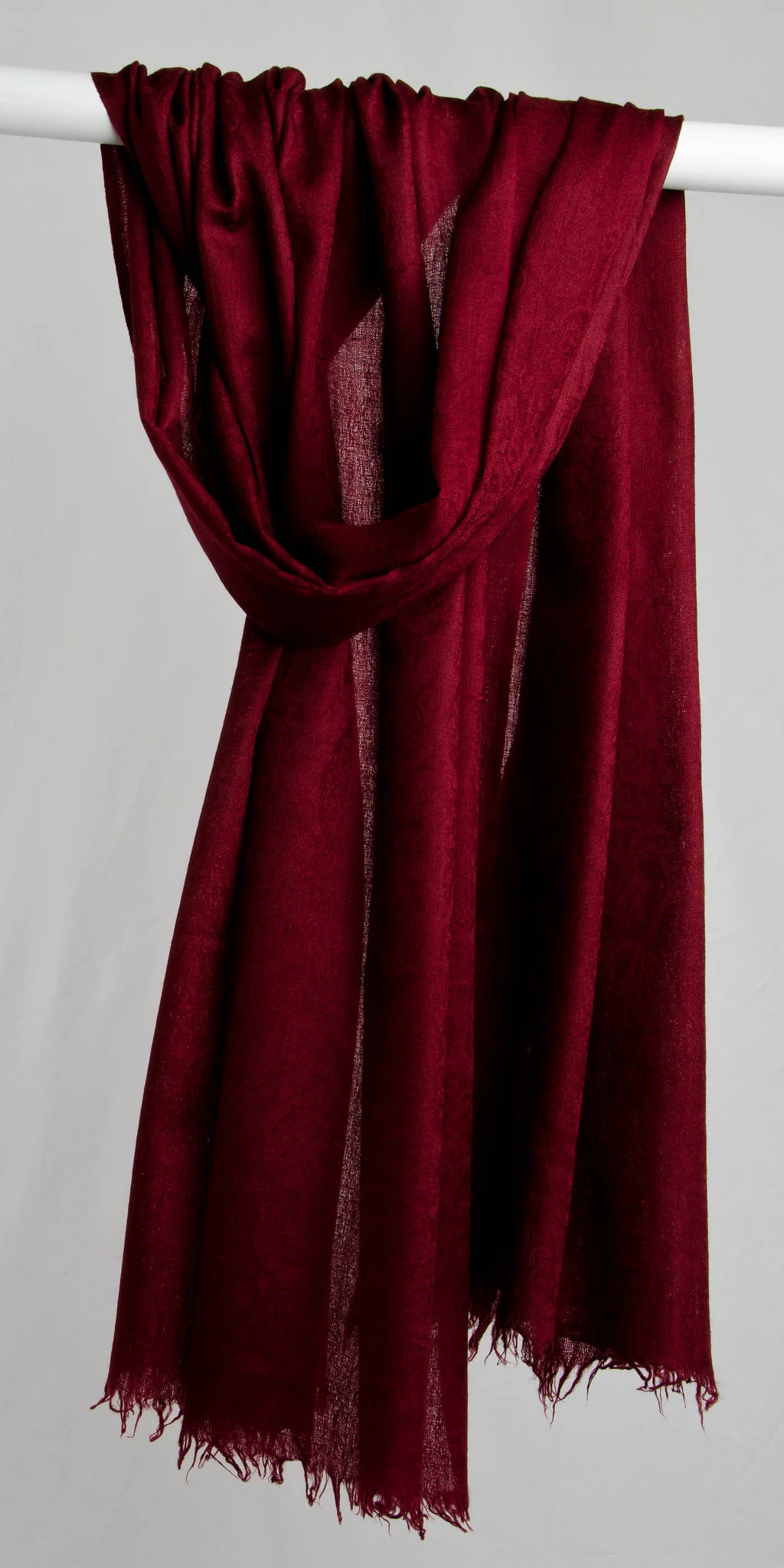 Pashmina Self - Burgundy
