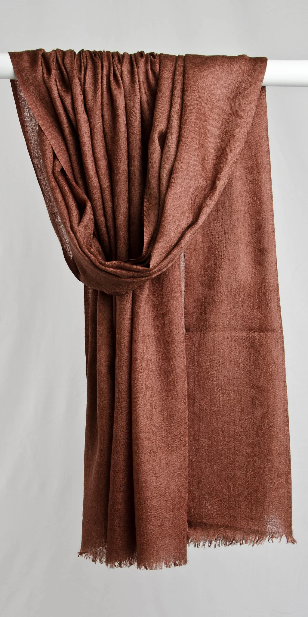 Pashmina Self - Saddle Brown