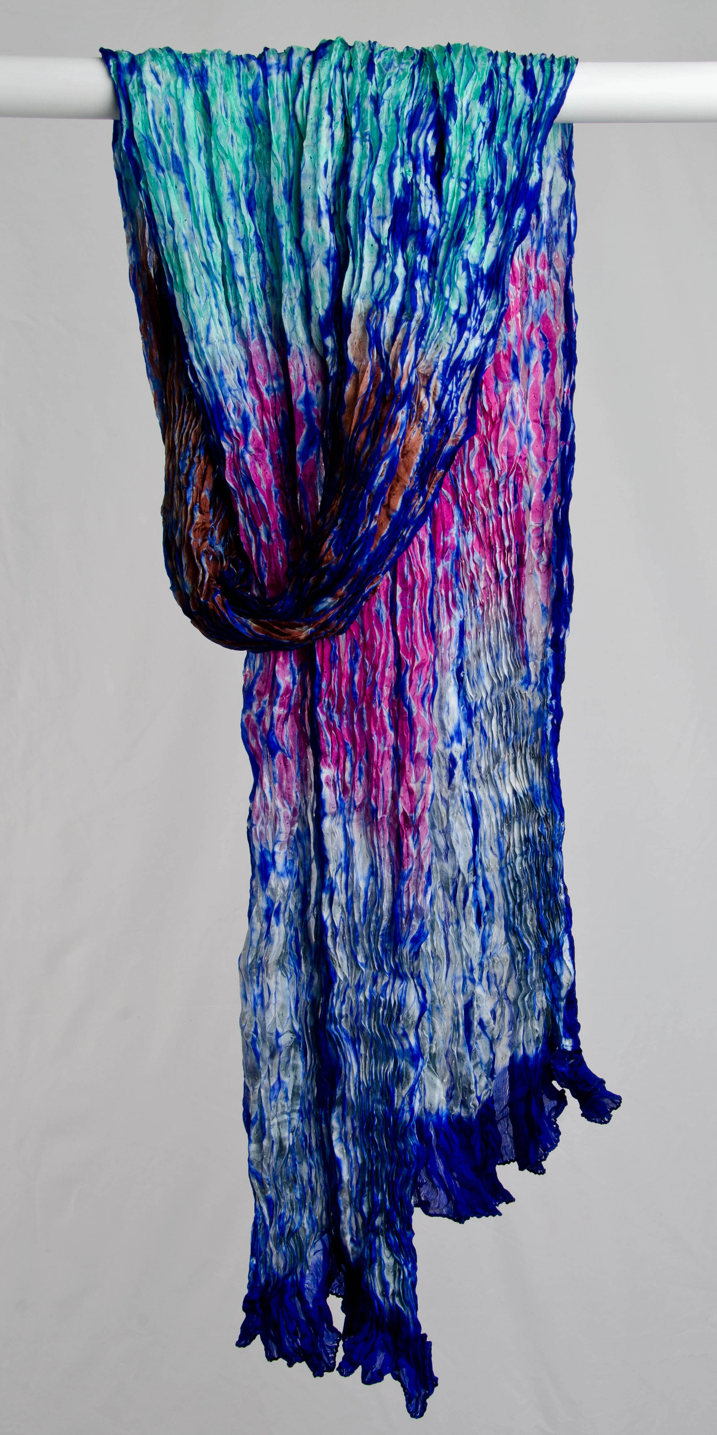 Rashid - Royal Purple with Magenta, Brown, and Silver