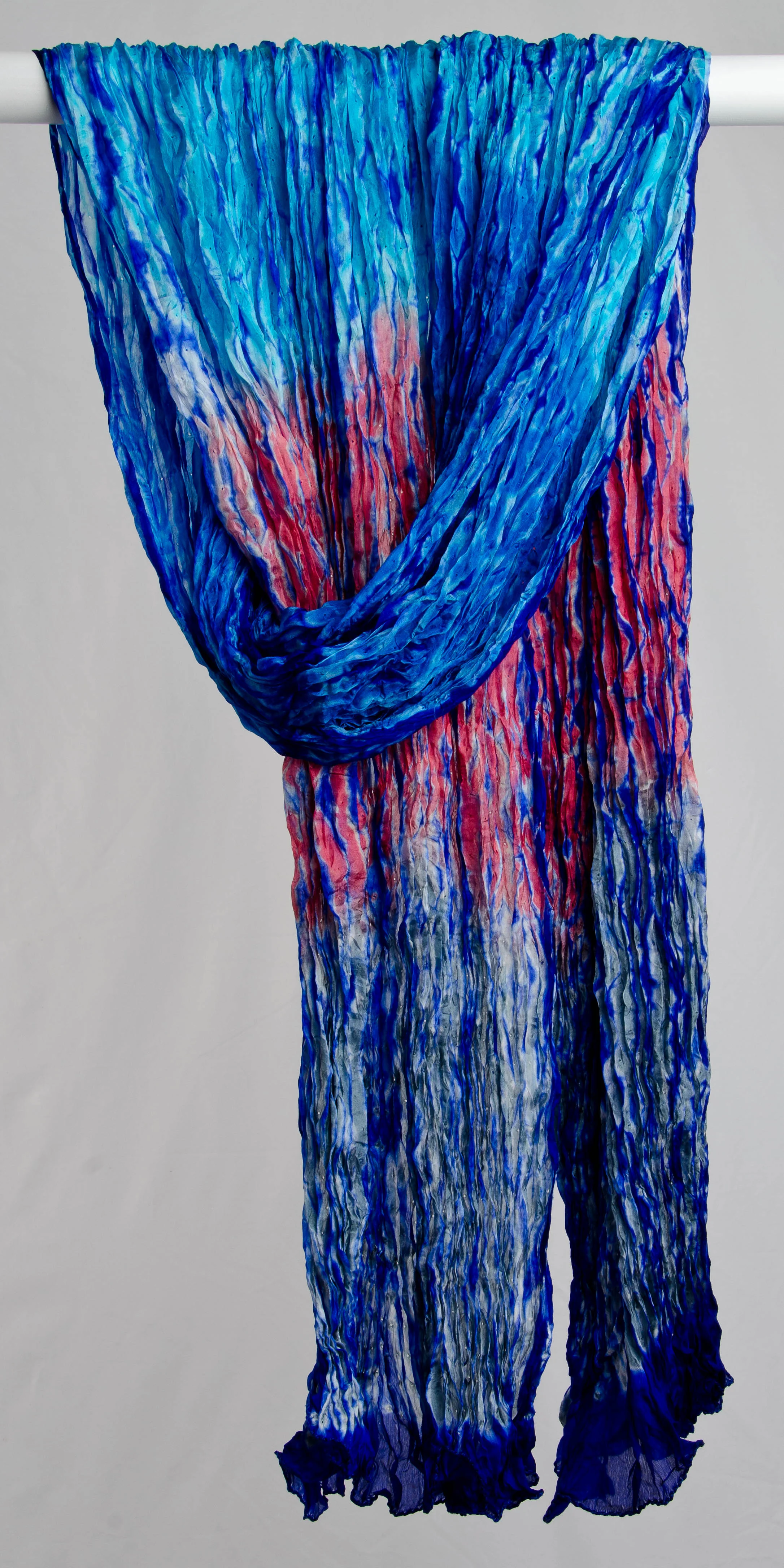 Rashid - Royal Purple with Turquoise, Pink, and Silver