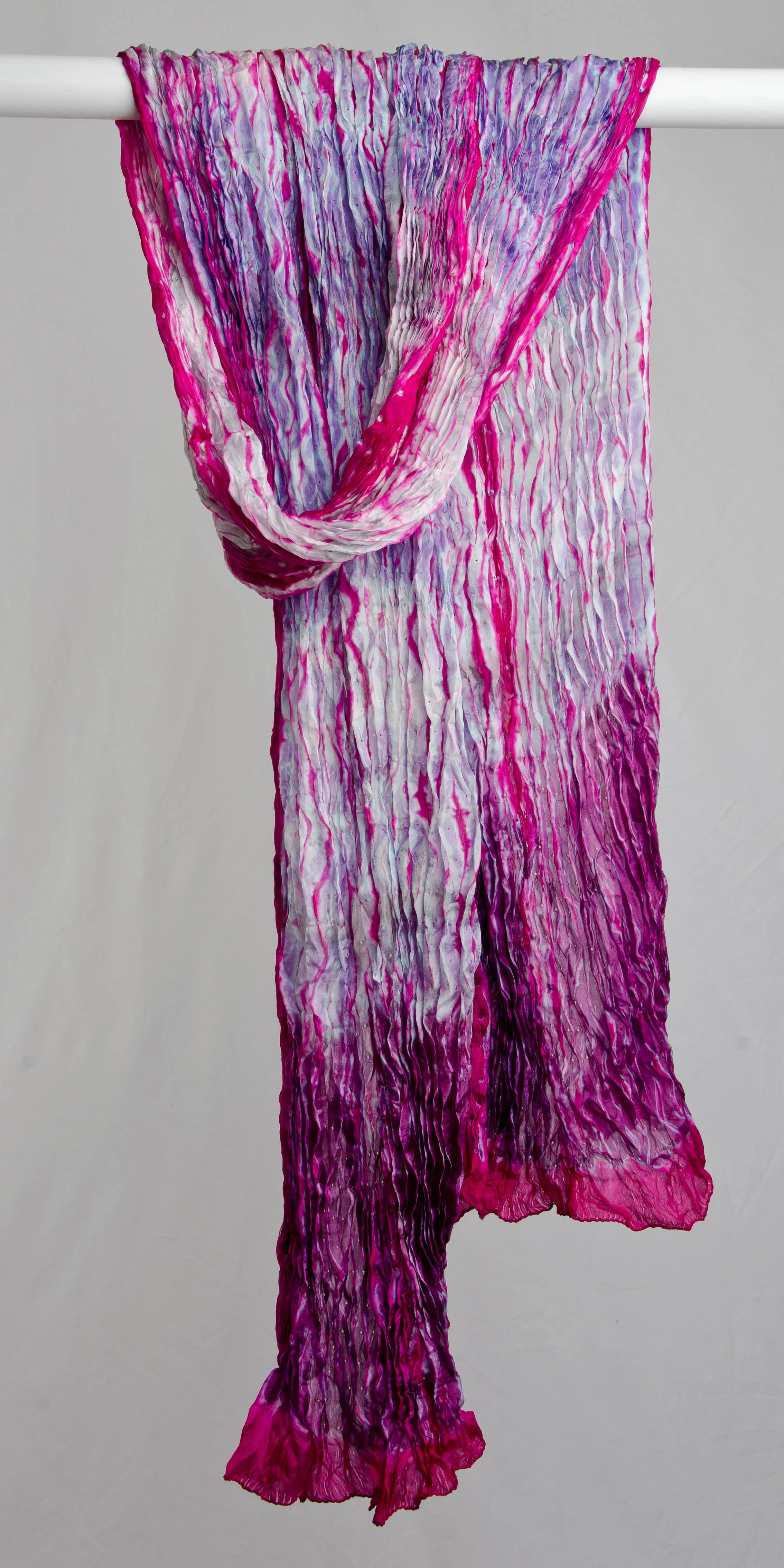 Rashid - Magenta with Plum, Lavender, and Silver