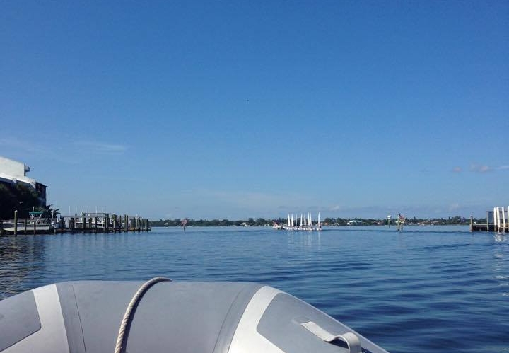 A view from the coachboat out onto the Manatee River.