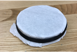 Assembled filter cartridge.