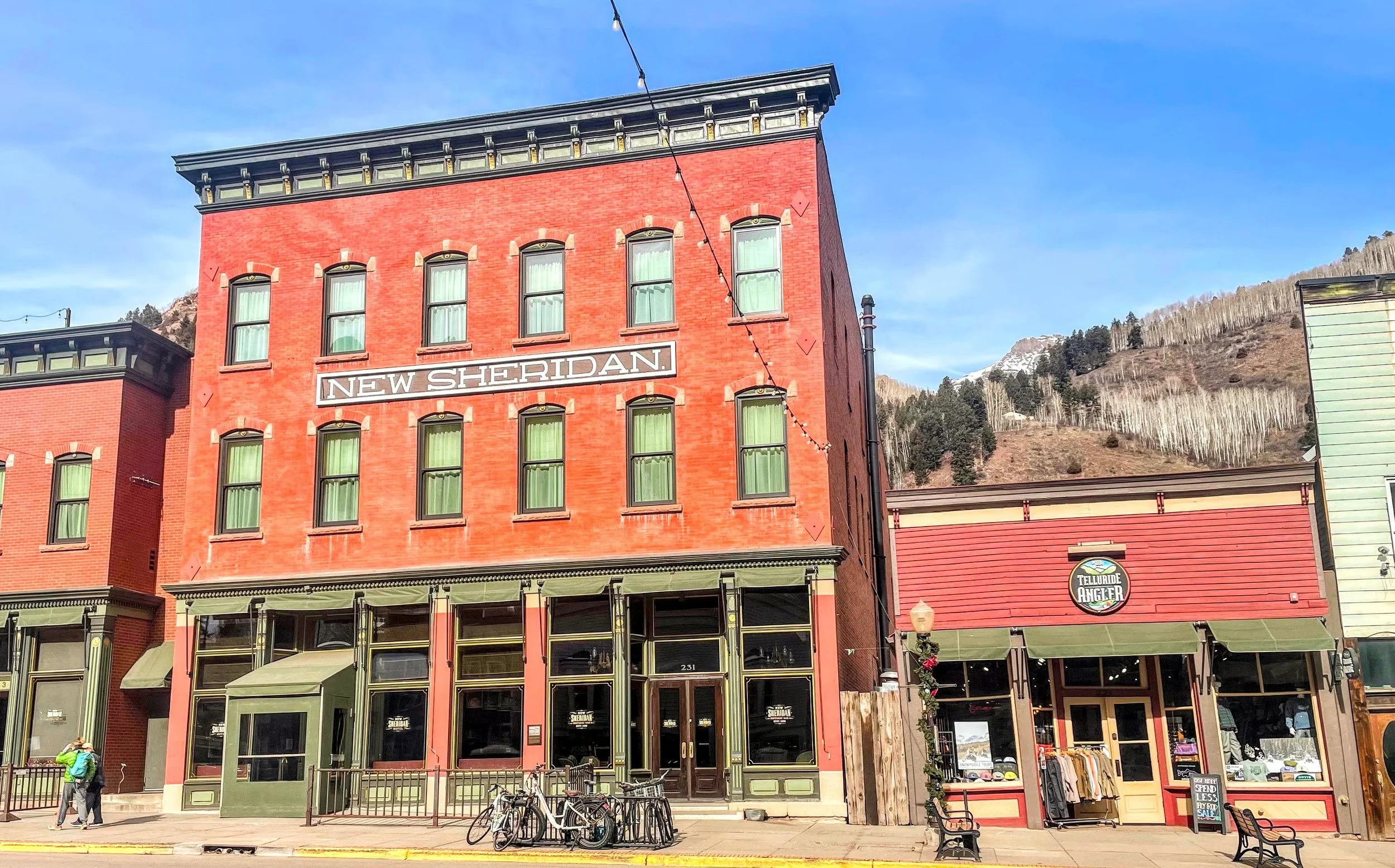  The iconic Sheridan Hotel in Telluride was built in 1895, and is one of the most meticulously restored buildings in Telluride. I have worked closely with the owner to add four king bedroom suites that can be combined as one for groups of 8-14 guests