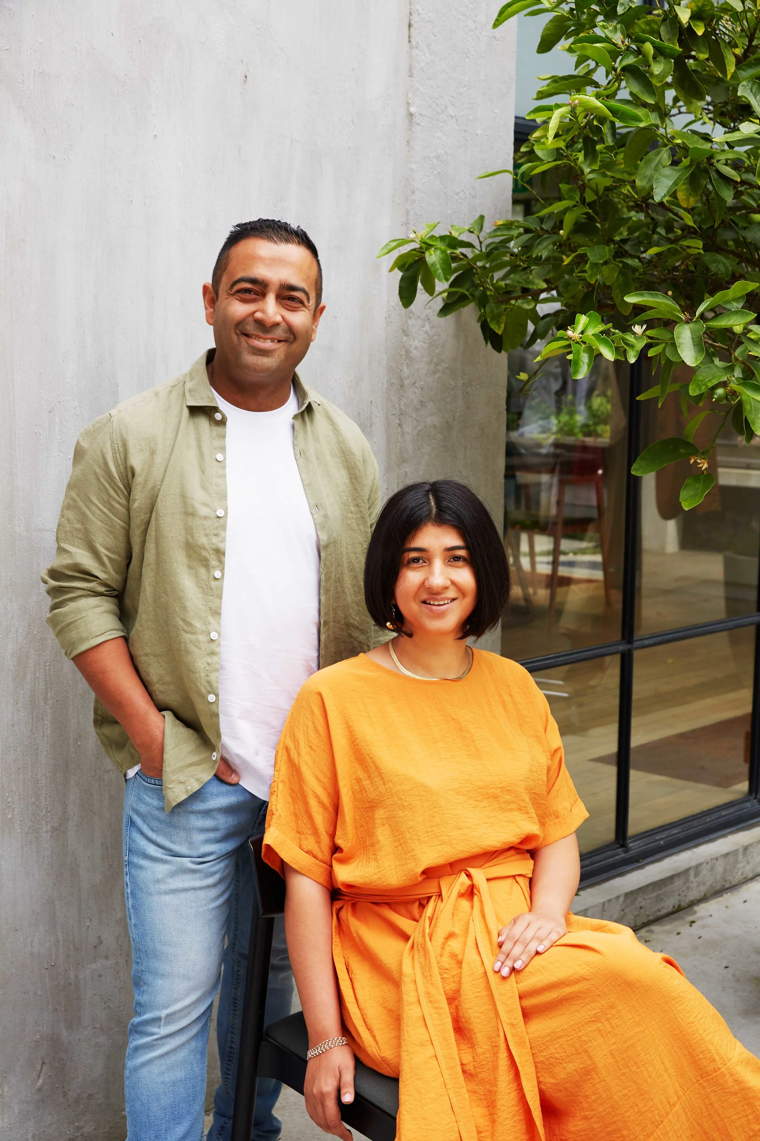Restaurateurs Sid and Chand Sahrawat for VIVA MAGAZINE. Photographer: Rebecca Zephyr Thomas