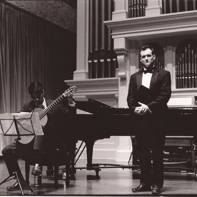 Eric performing with Jorge Menendez