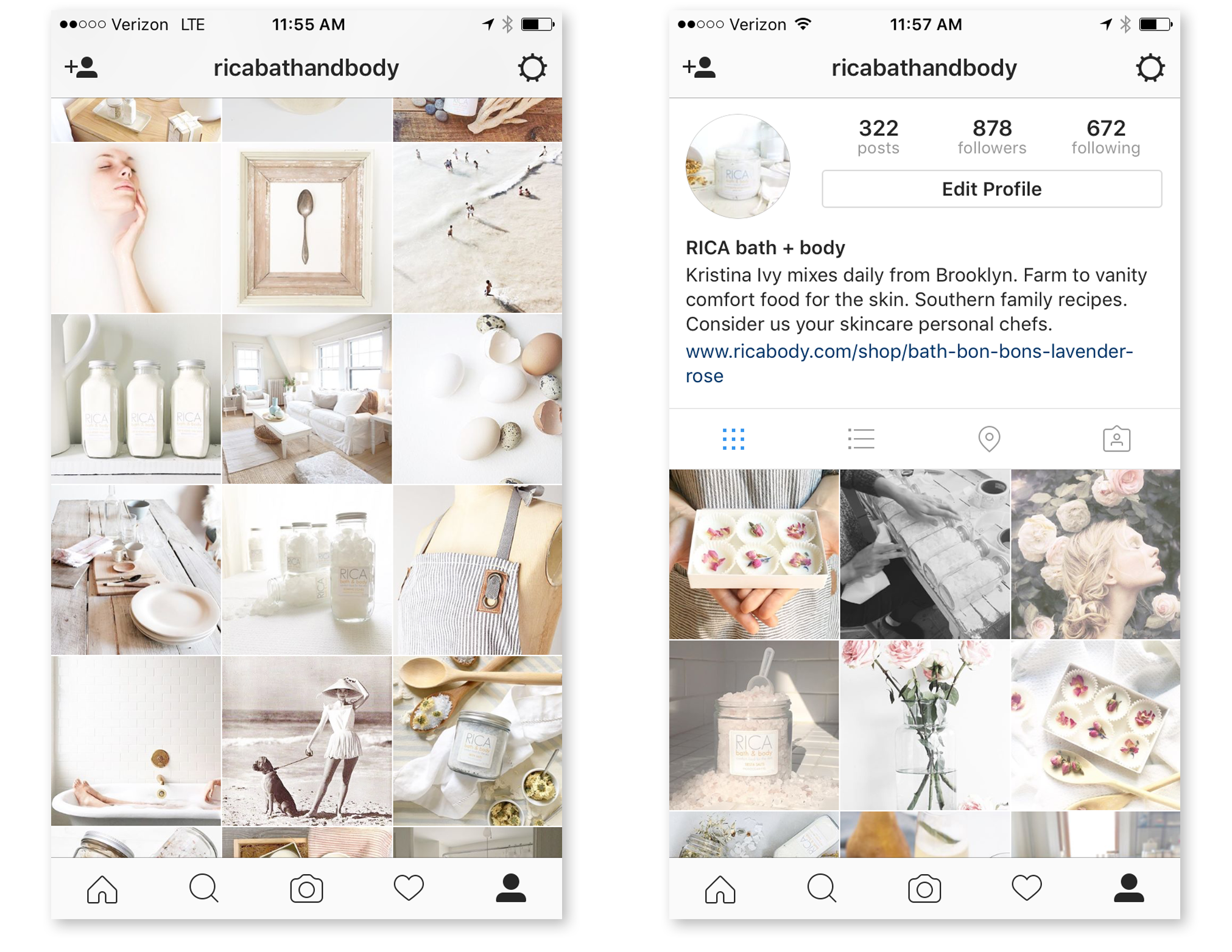  social media | instagram curating original + sourced imagery 