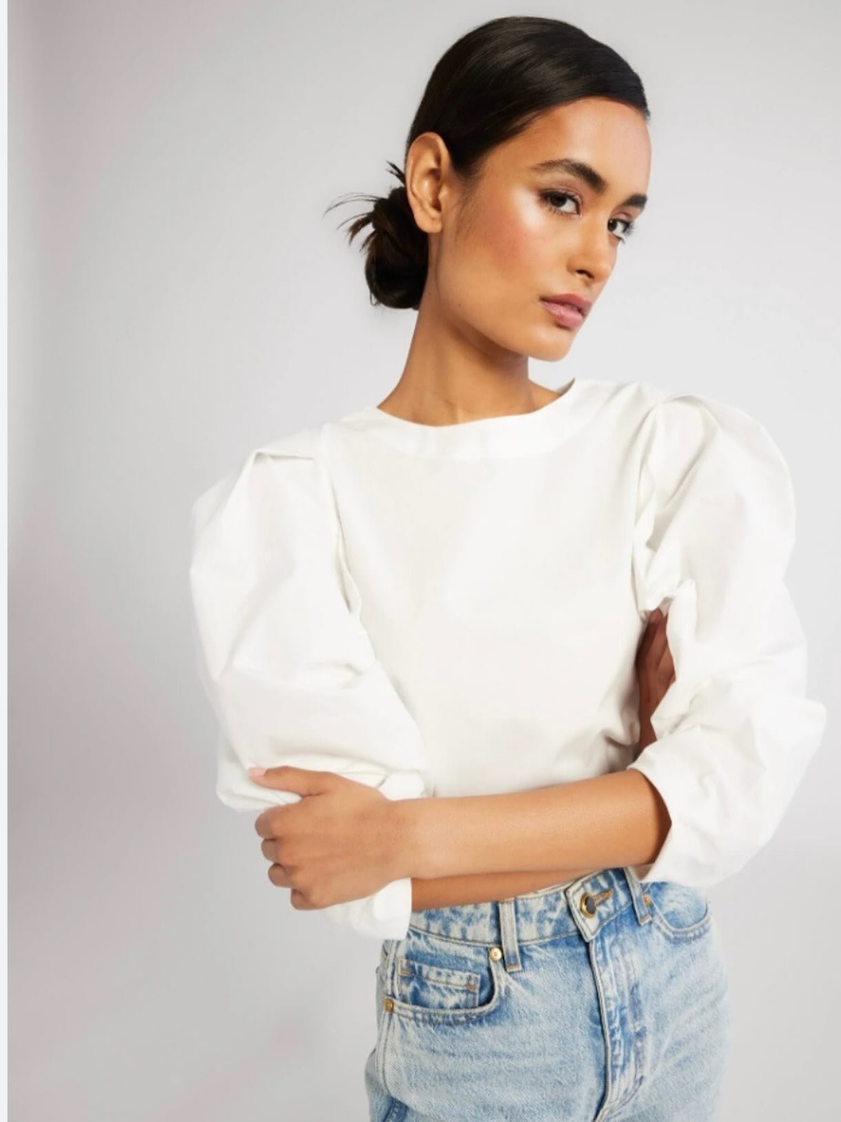 Mille blouse. New with Tags!  Originally $165.00. Our price-$49.99. Perfect white blouse for all occasions #shopactii #shopsmall #resale #designerresale #resaleoverretail