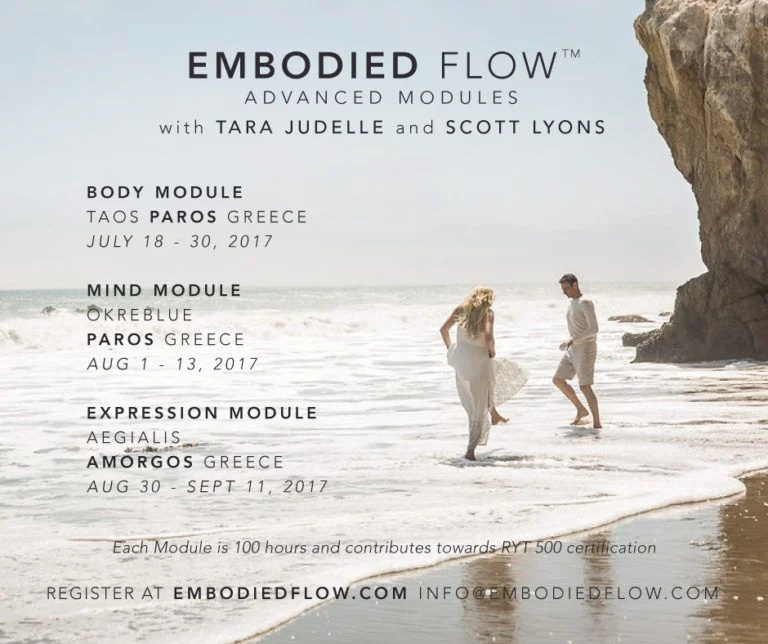 Take your practice or teaching to the next level. Each Advanced Yoga Module (300 hours total/RYT 500 Standard) counts for 100 credit hours towards the Embodied Flow School of Yoga 300-hour Advanced Training .