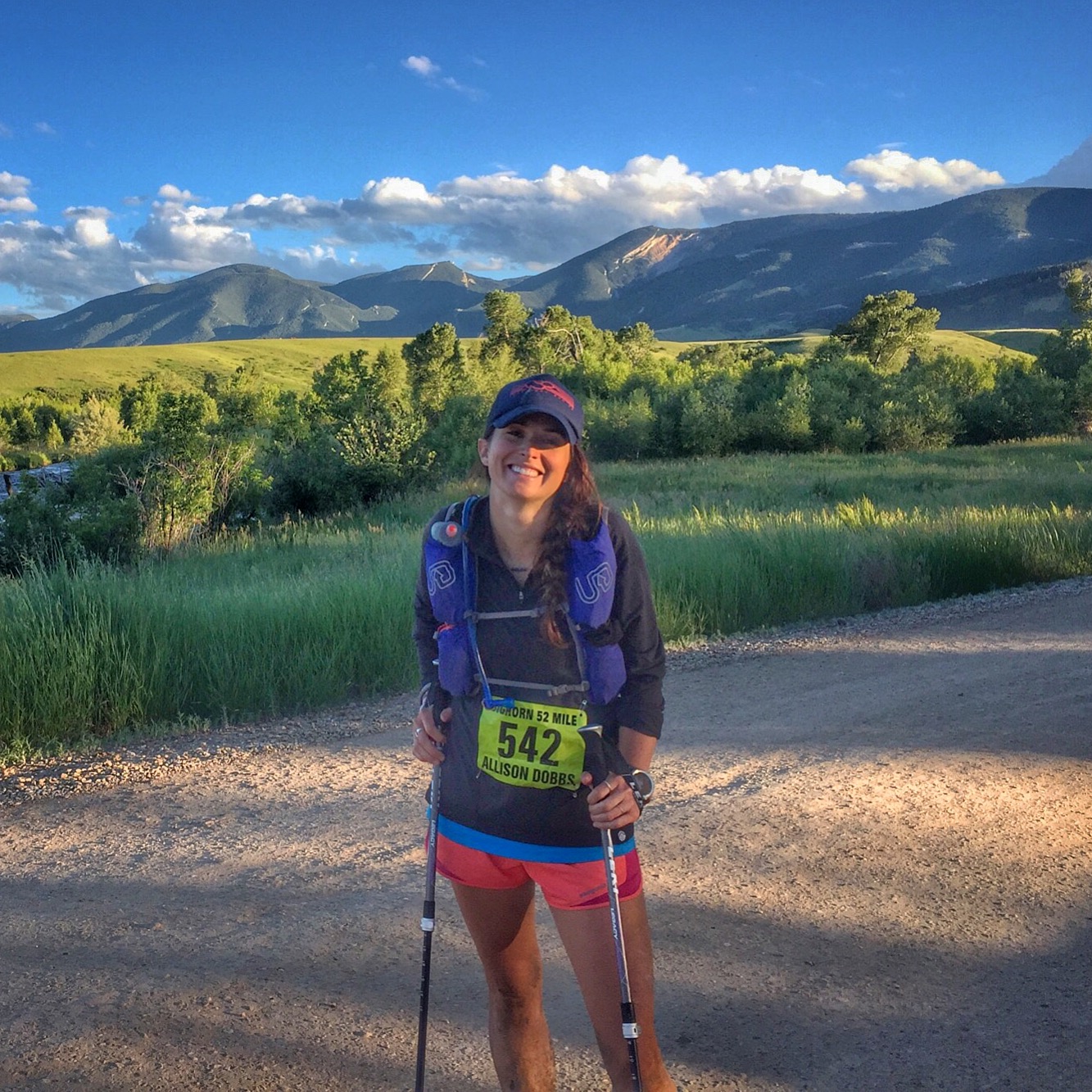 Freezy pop smiles at mile 50.