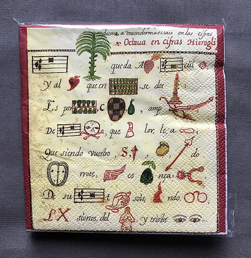 Rebus Cocktail Napkin