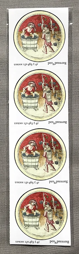 Stomping Grapes Stickers