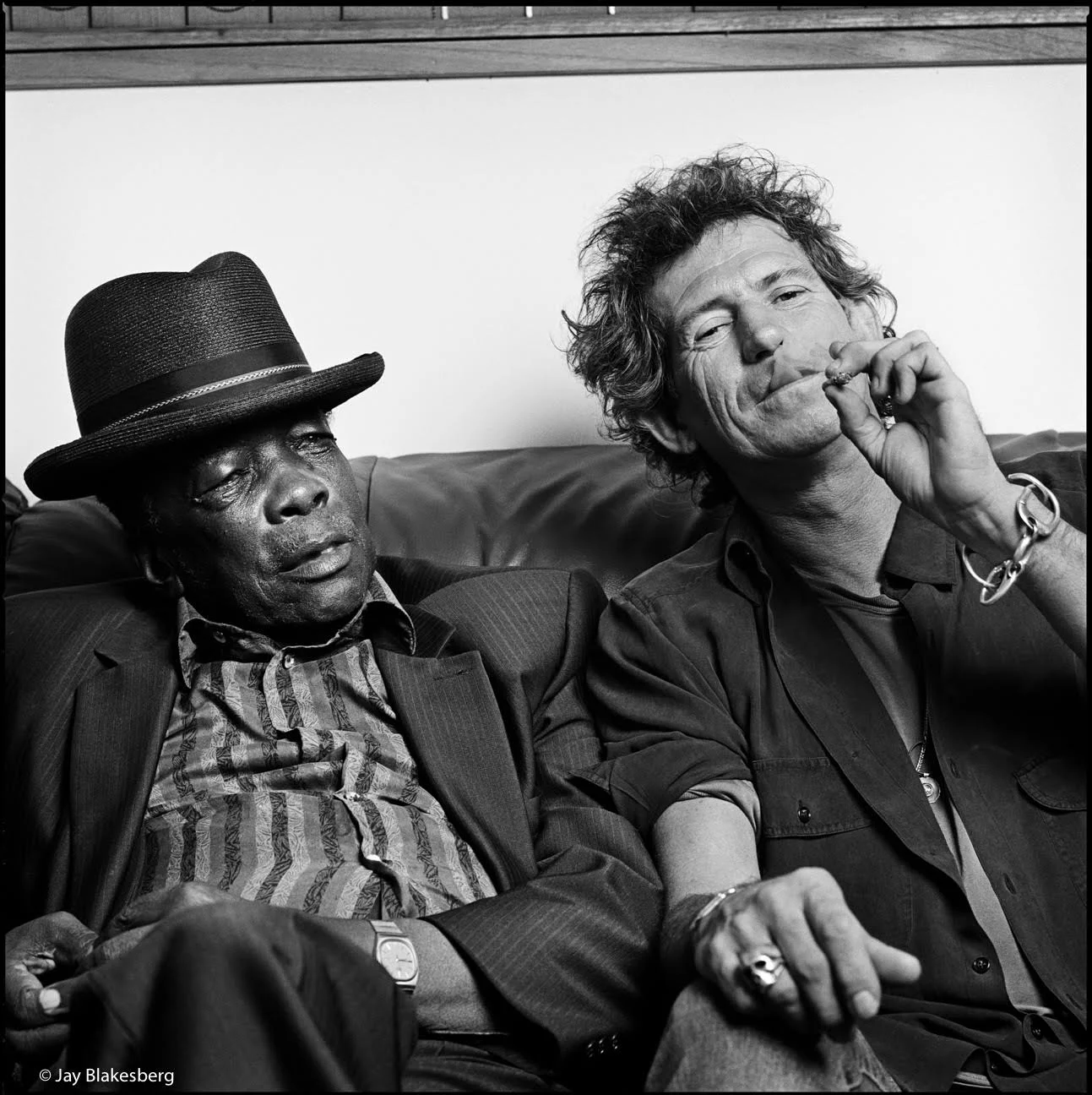 John Lee Hooker and Keith Richards in San Francisco
