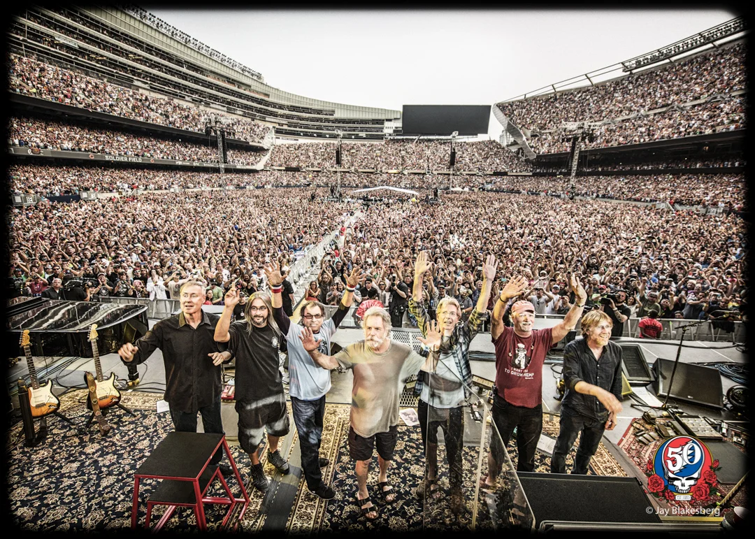 The Grateful Dead, Crowd Wave, July 5, 2015 Photo by Jay Blakesberg