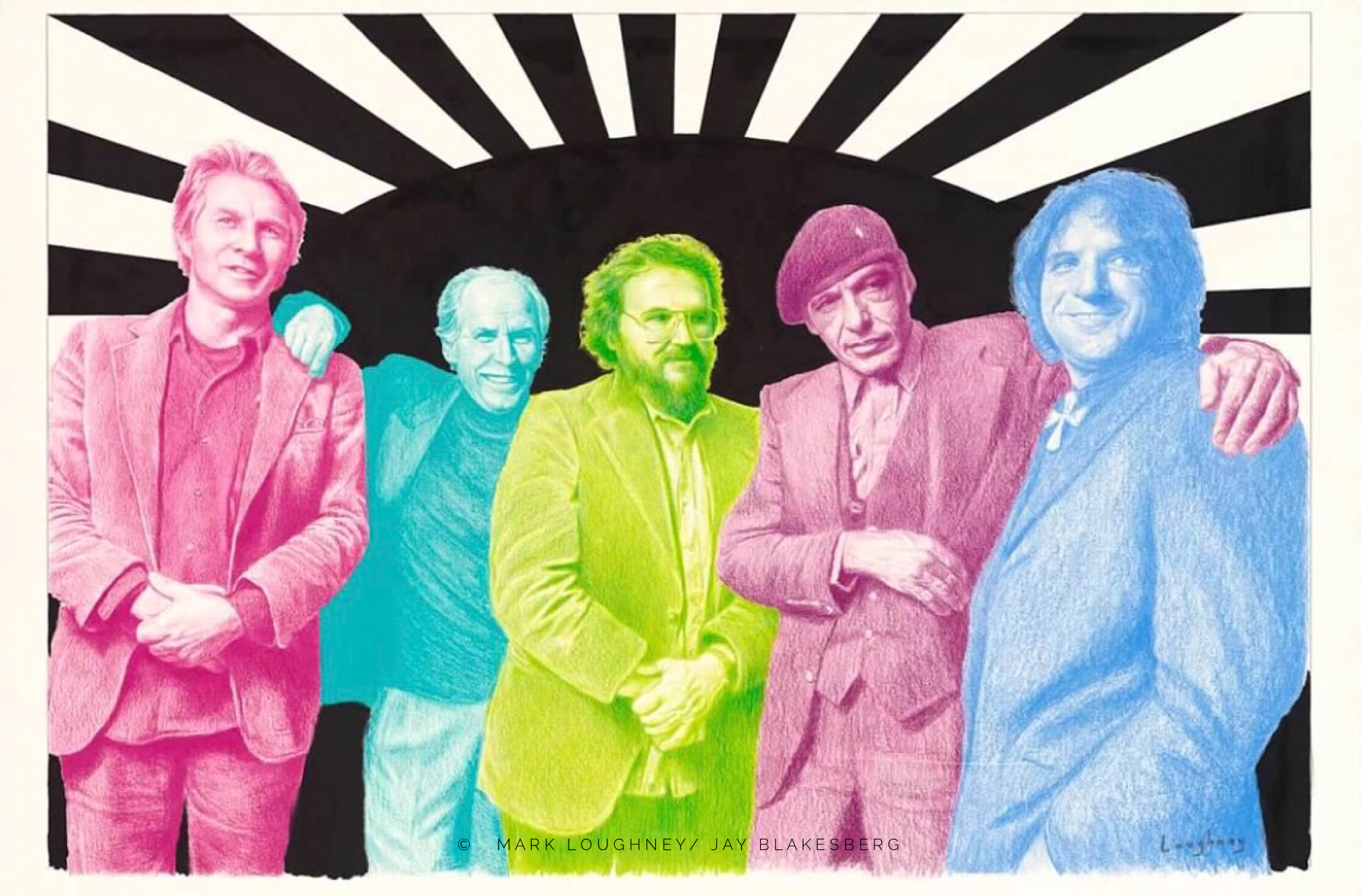 The Big Five - Wes Wilson, Alton Kelley, Stanley Mouse, Victor Moscoso, Rick Griffin