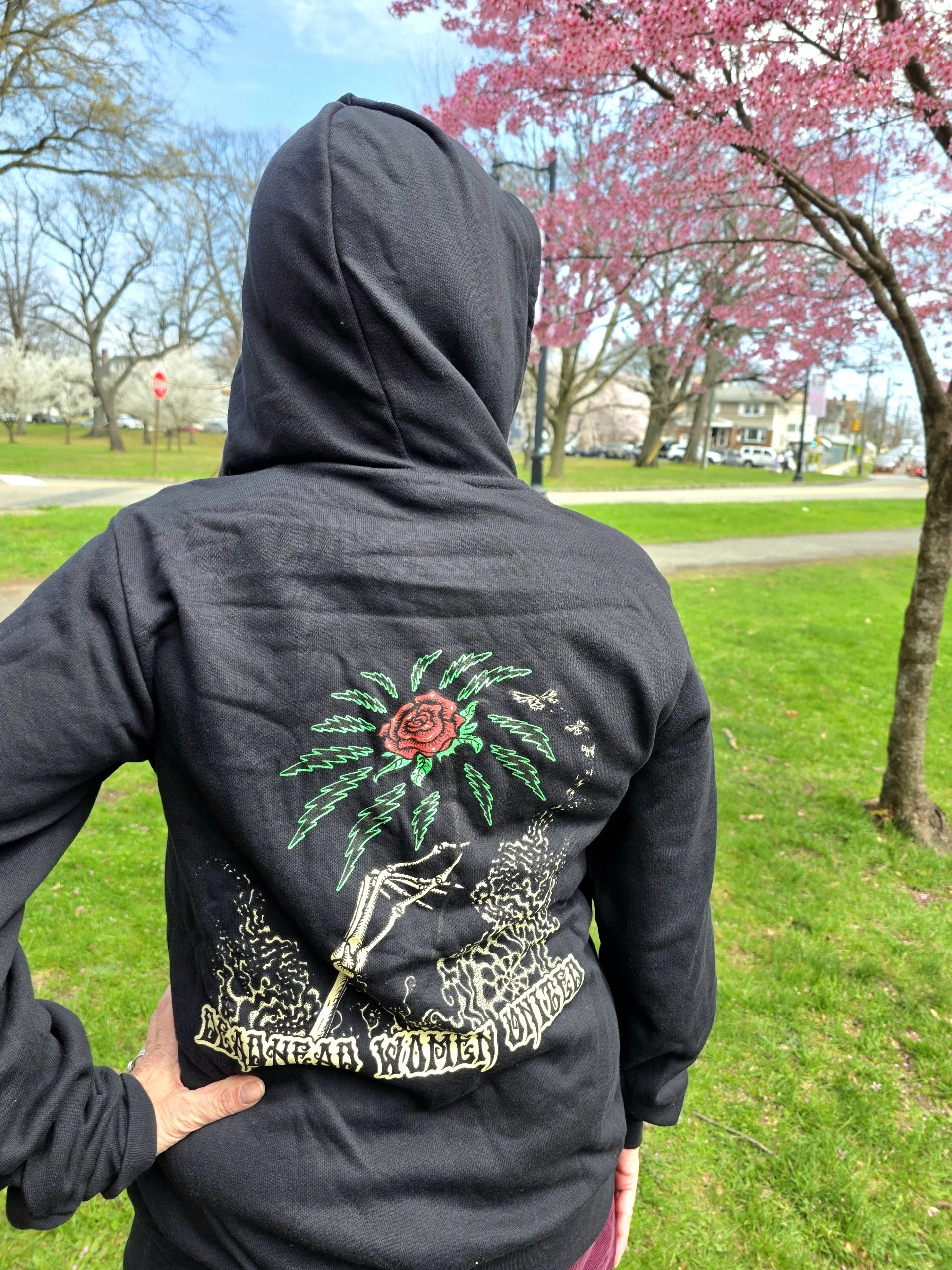 Deadhead Women United Zip up front pocket hoodies OVERSIZED