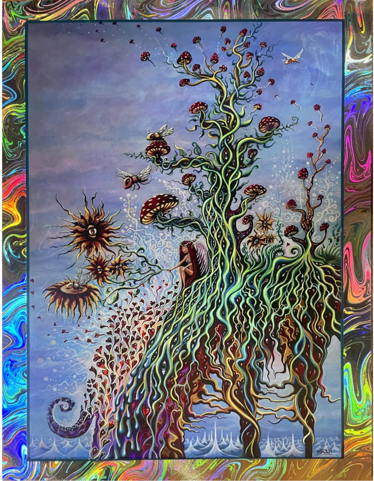 Lucid- White Swir lor Lava Foil