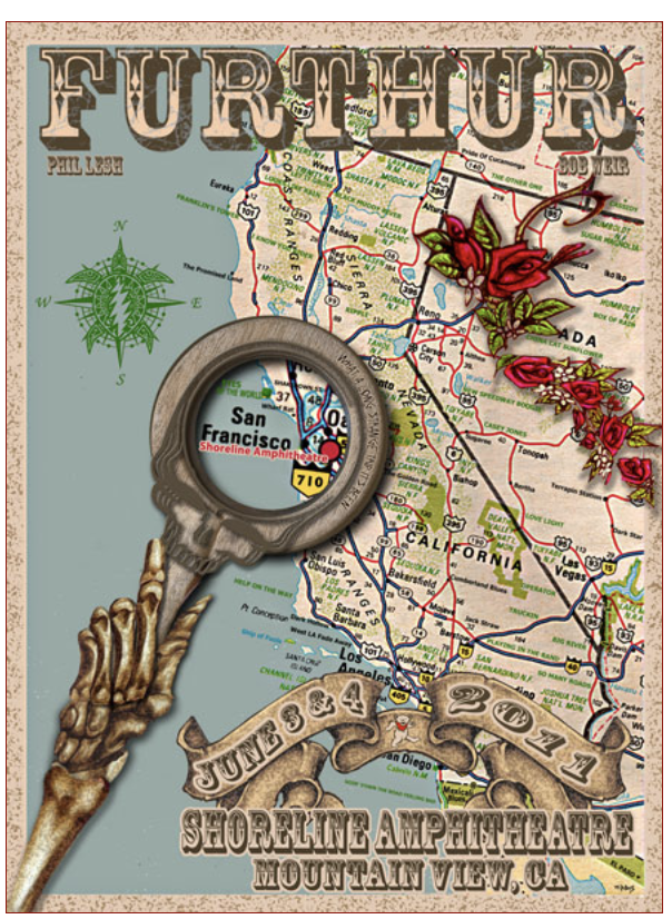 ‍ Furthur Shoreline Map 2011