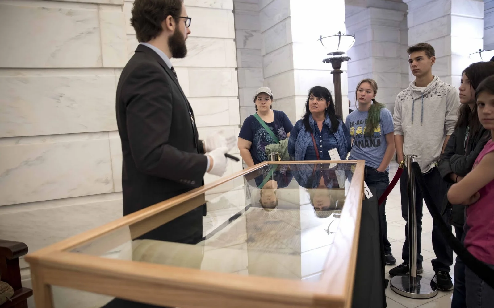This photo is used by permission of the Arkansas Secretary of State .