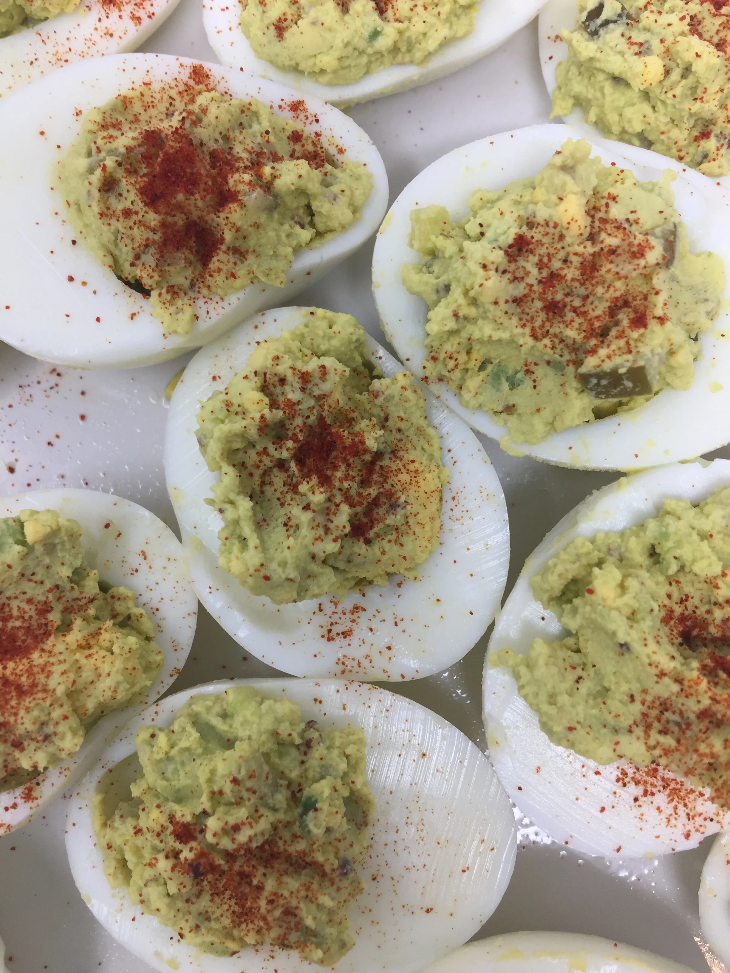 Avocado Deviled Eggs (Mayo Free, Ketogenic, Gluten Free) 