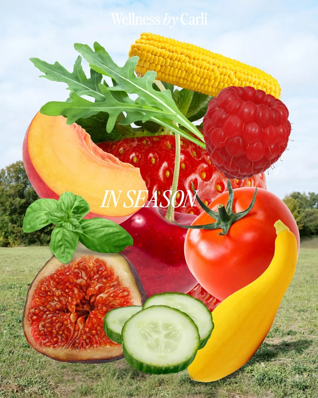 Want to boost your nutrition without overthinking every bite? Start by shopping in season 🌿🍓⁠
⁠
In-season fruits and veggies are:⁠
✔️ More nutrient-dense (they don&rsquo;t sit in storage for weeks!)⁠
✔️ Often more affordable⁠
✔️ Easier to digest⁠
✔