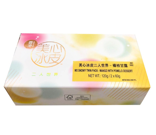 MEIXIN SNOWY TWIN PACK, 美心 冰皮二人世界月餅（楊枝甘露）