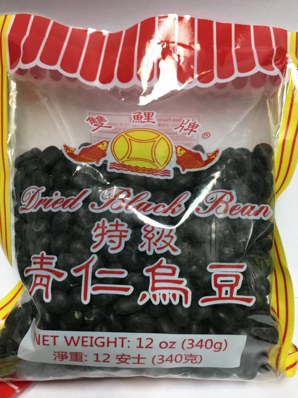 DRIED BLACK BEAN, 雙鲤 特級靑仁烏豆