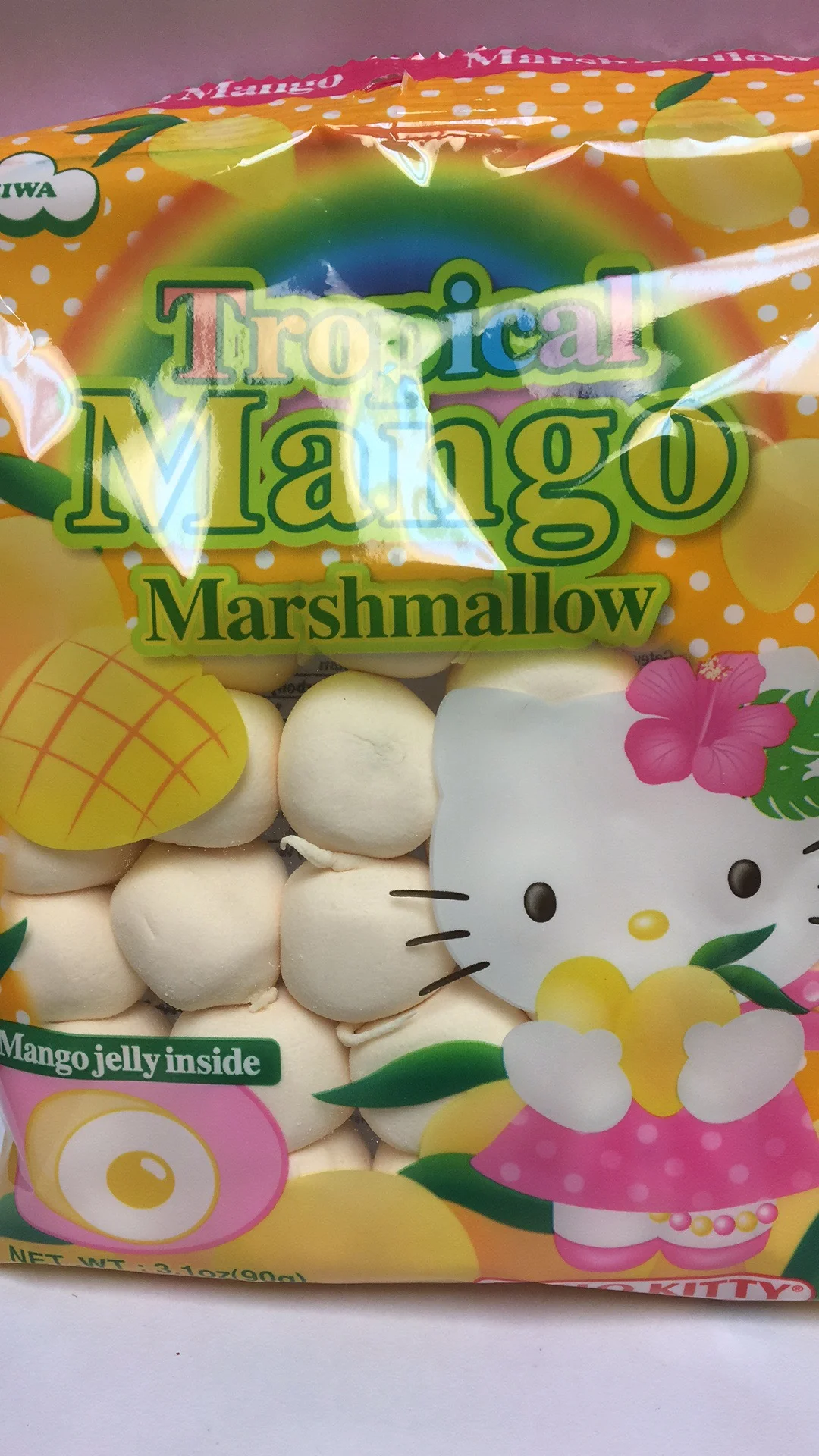 HELLO KITTY MARSHMALLOW(MANGO), 凱蒂貓 夹心棉花糖(芒果味)