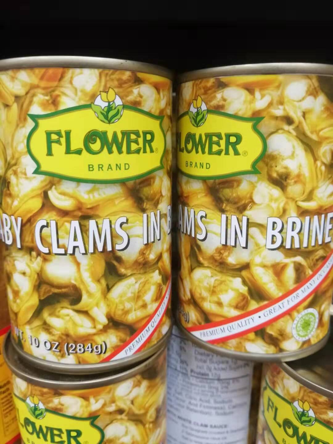 FLOWER BABY CLAMS IN BRINE 