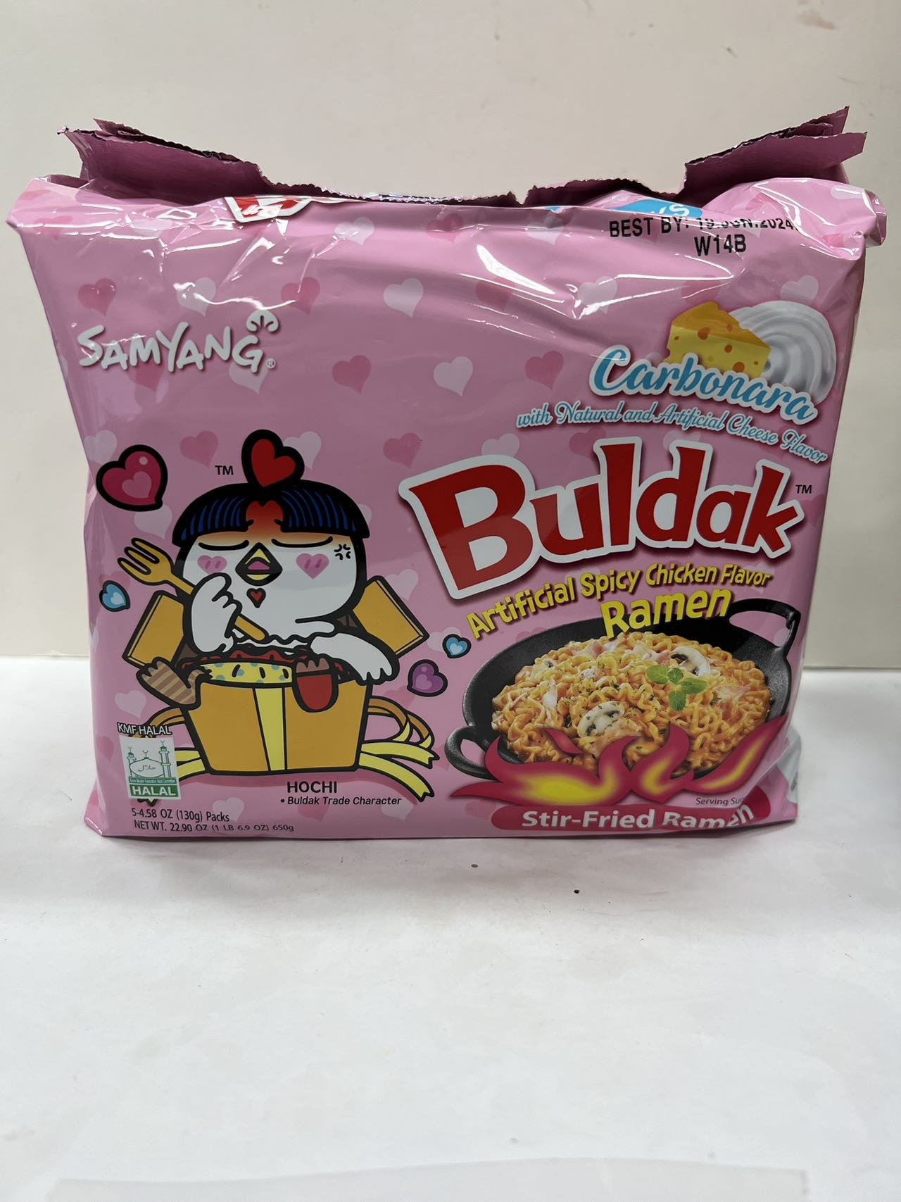 SAMYANG CARBONARA SPICY CHICKEN RAMEN 三養 奶油芝士味 辣雞面(粉袋裝)