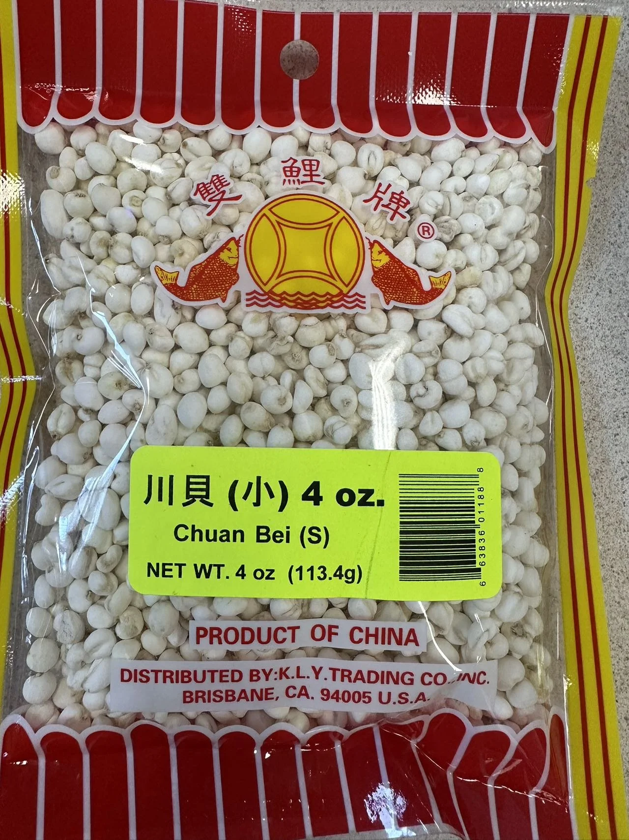 DRIED CHUAN BEI   , 川貝