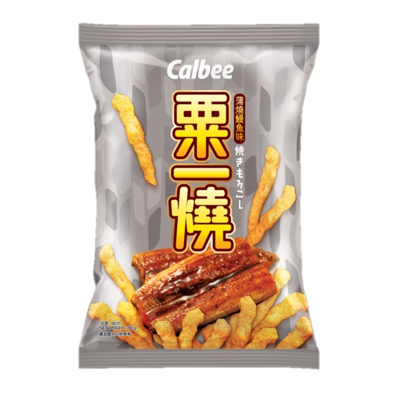 CALBEE BBQ EEL FLAVOR CHIPS, 卡樂B粟一燒 蒲燒鰻魚味薯片
