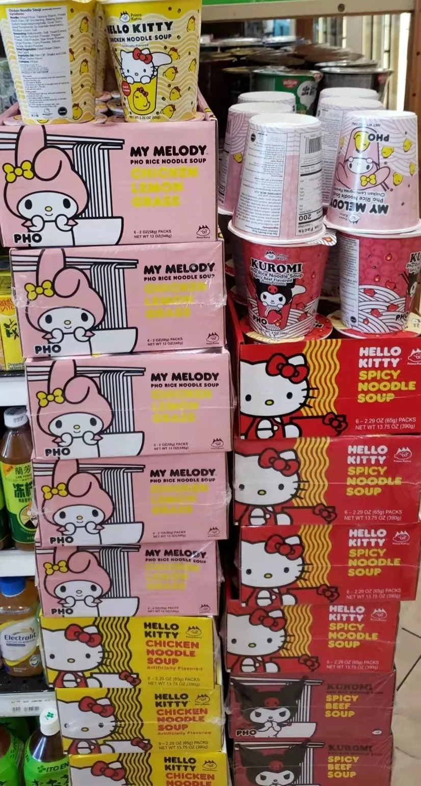 HELLO KITTY /My Melody & Kuromi   CUP NOODLE 凯蒂猫 /美乐蒂/庫洛米 杯面系列