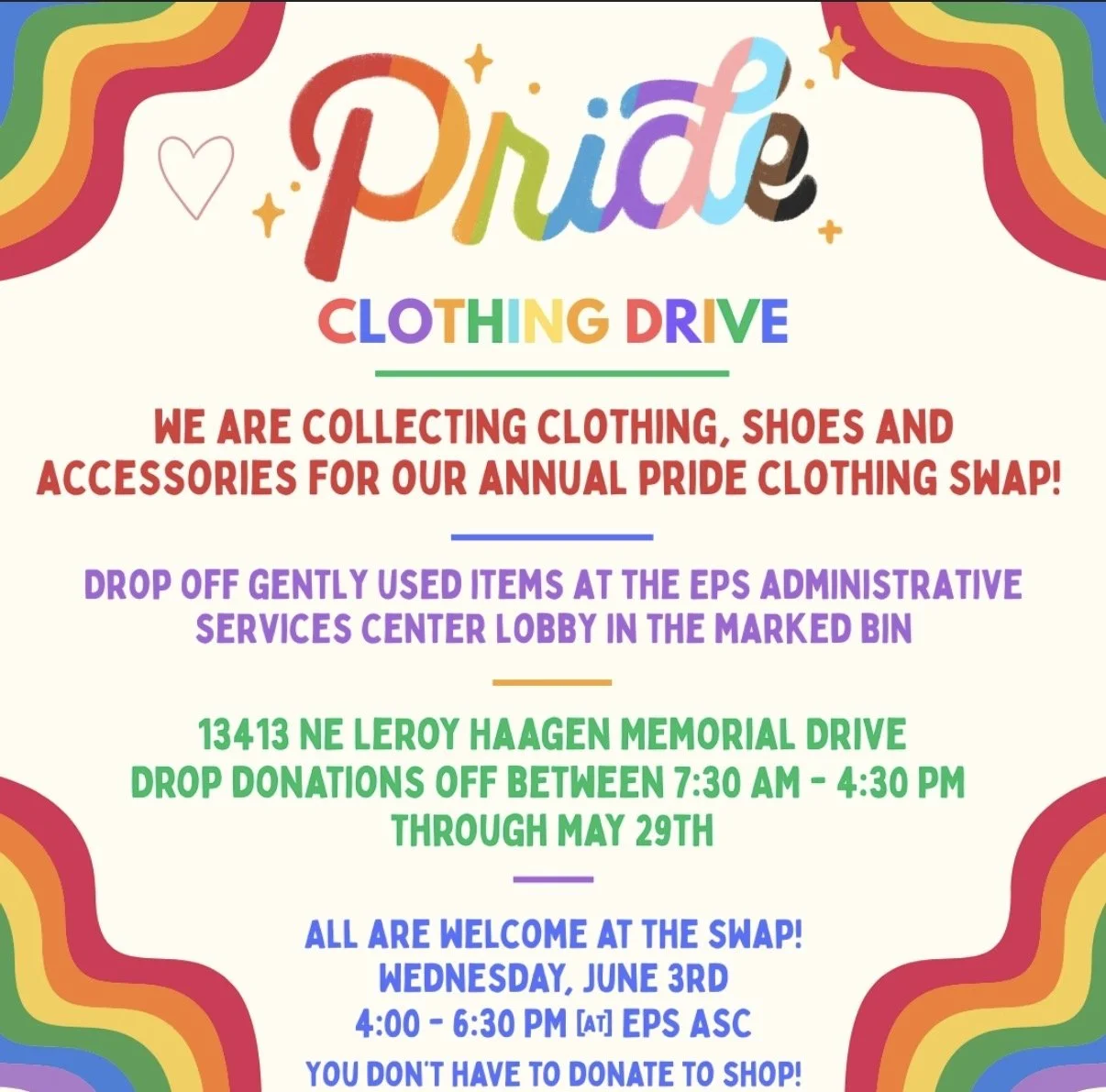 Pride Clothing Swap