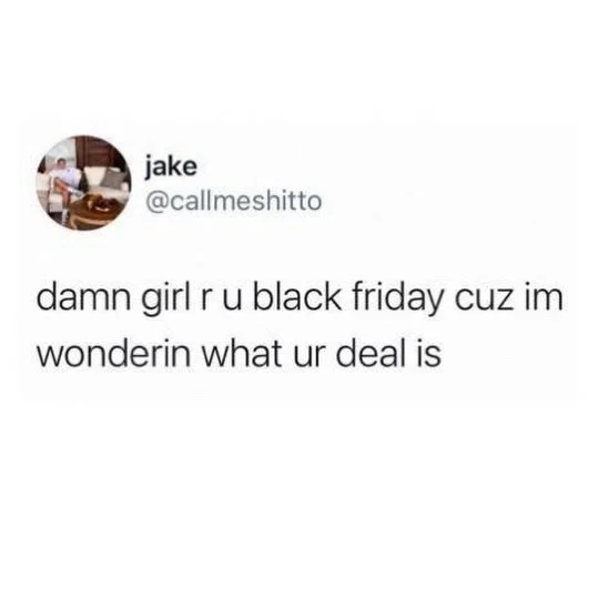 Black Friday memes to enjoy while cāp&iacute;tali$m gnaws at our ankles and consumerism quietly sets the planet on fire. 🙃🥲
.
Hope y&rsquo;all enjoy this week&rsquo;s dose of Friday Funnies with @thecrankytherapist, @socraticmethodcbt, and yours tr