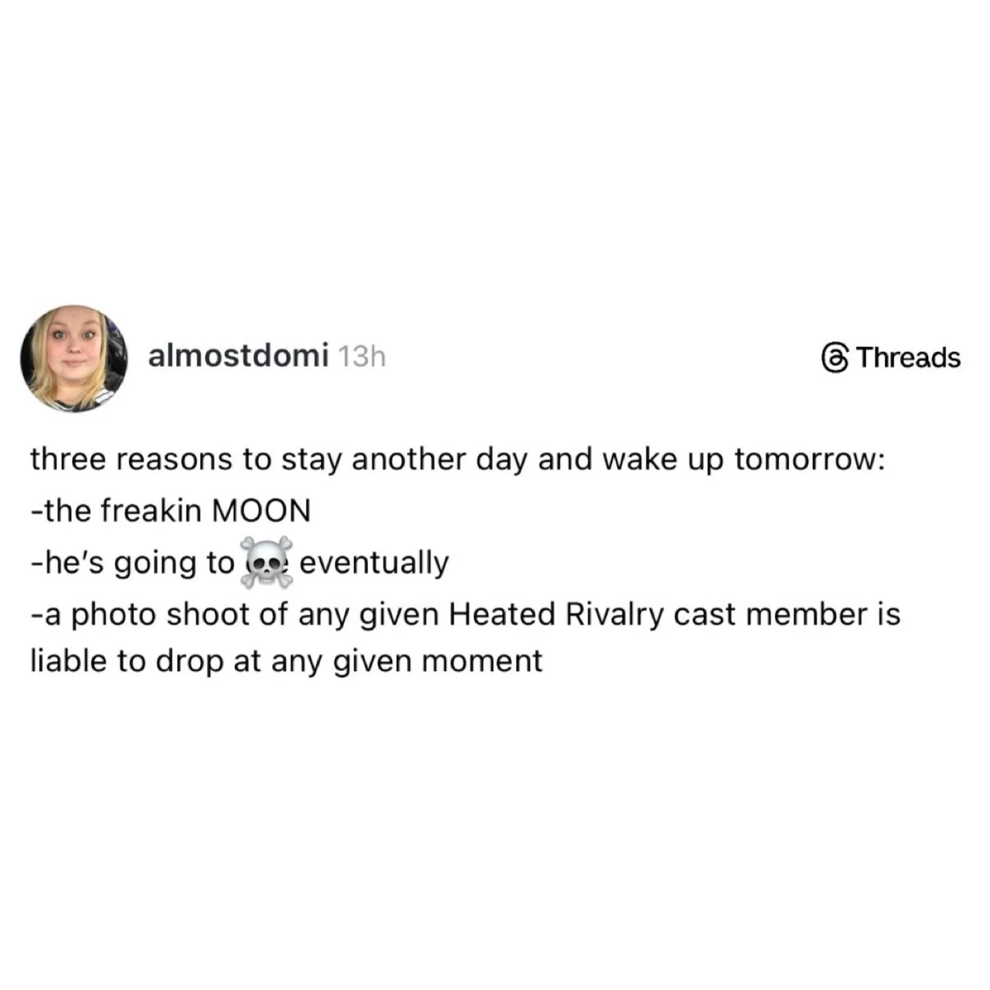 Happy Wednesday, Happy Heated Rivalry Meme Day,✨and✨ Happy #JessAndSamarDay!! 🐫🏒
.
Heated Rivalry is still bringing us all the feral comfort in this truly dyst&oslash;pian world, so I hope y&rsquo;all enjoy our (3+ months?) of HR memes. 😸
.
.
.
PS