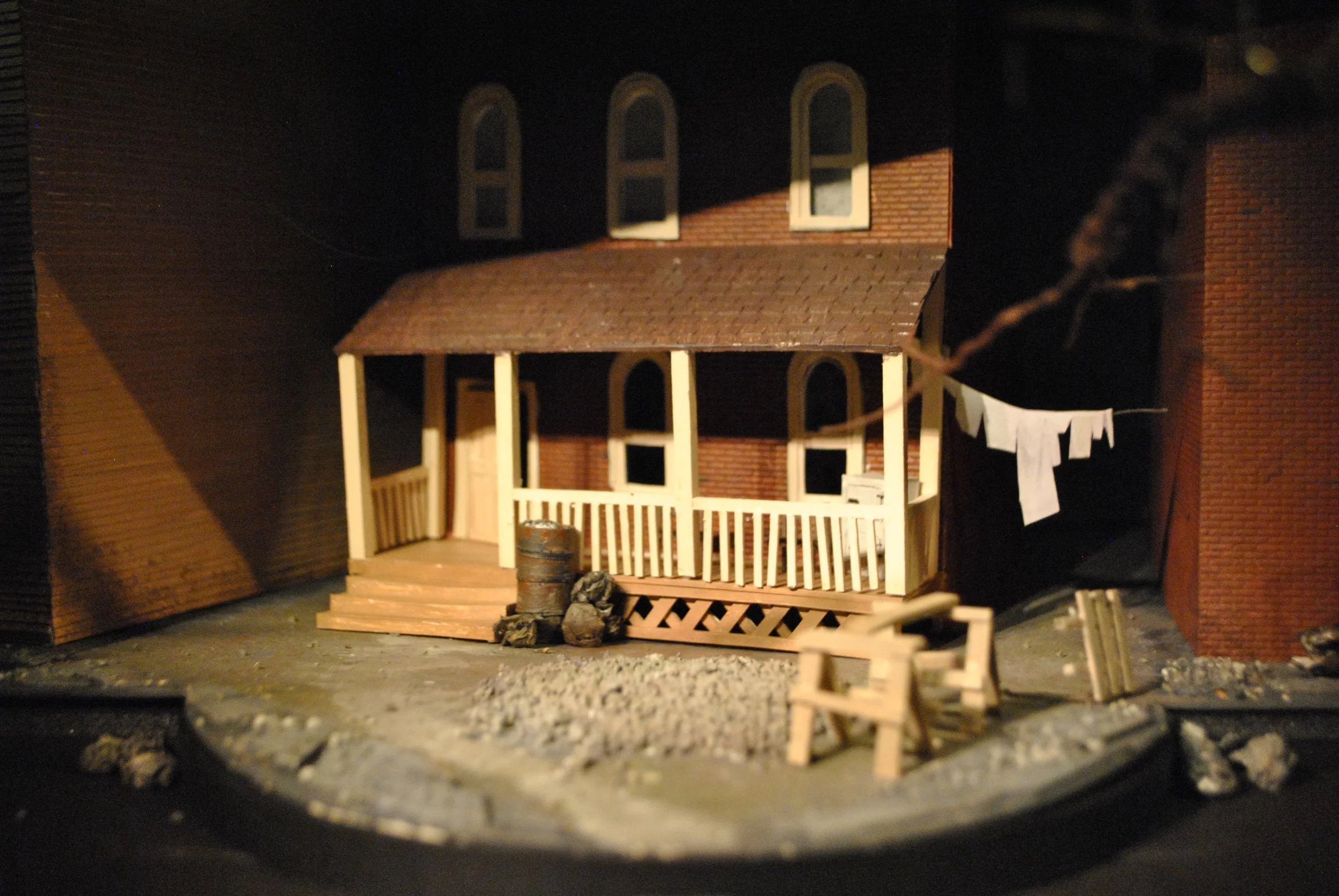 Fences by August Wilson, studio project designed for the Cornish Playhouse. 