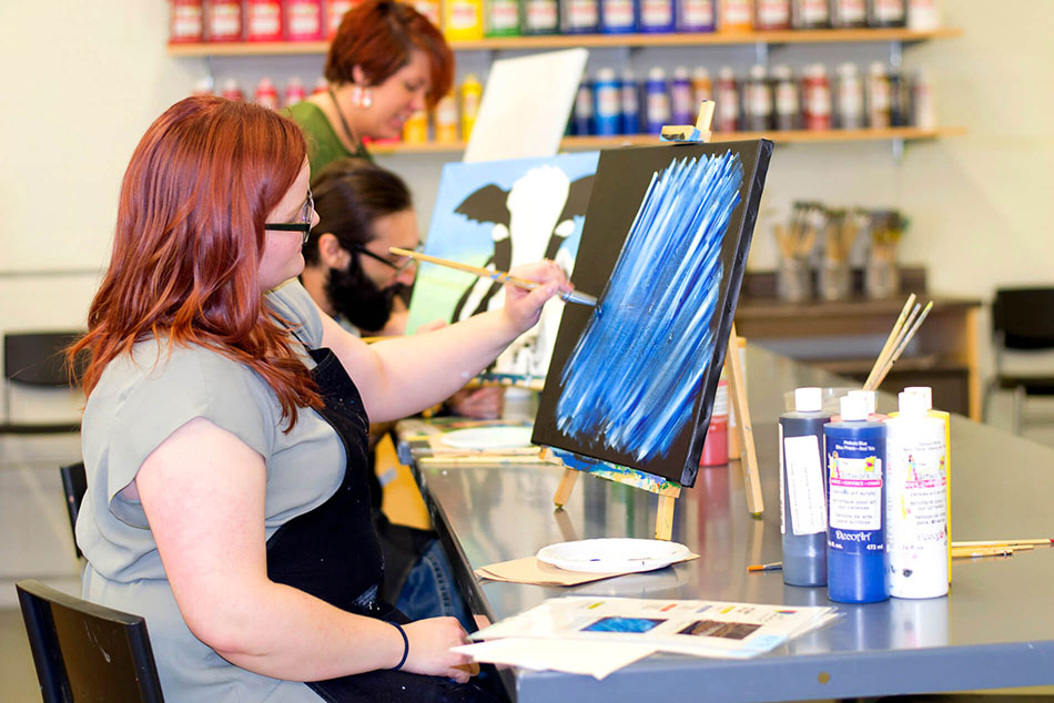 Relax in our canvas studio
