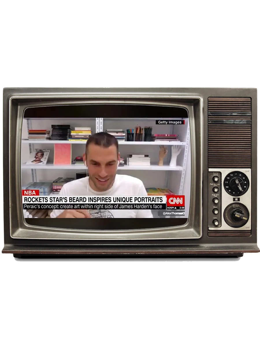 Breaking News: Interview on CNN about James Harden artworks