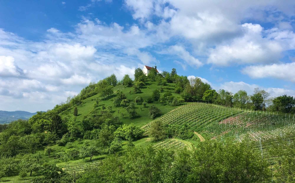 Würmlingen Chapel perched at the top of Spitzberg