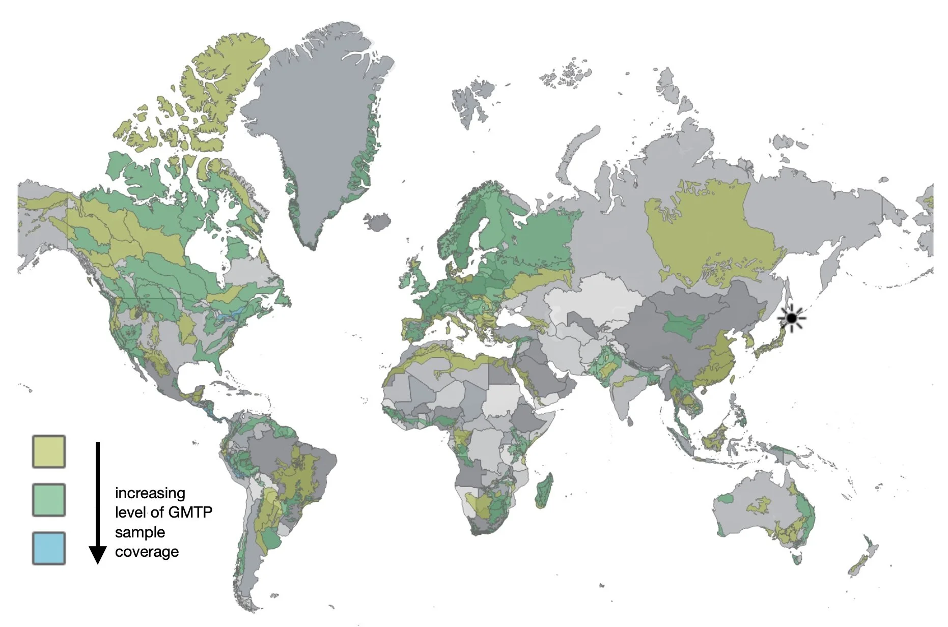  Ecoregions currently sampled (with at least 10,000 records and 1,000 BINS) as part of the GMP.   https://public.tableau.com/app/profile/evgeny.zakharov/viz/EcoRegionCoveragePublic/EcoRegionCoverage  