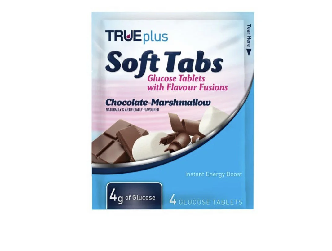 TRUEplus Chocolate Marshmallow Glucose Soft Tab X 4