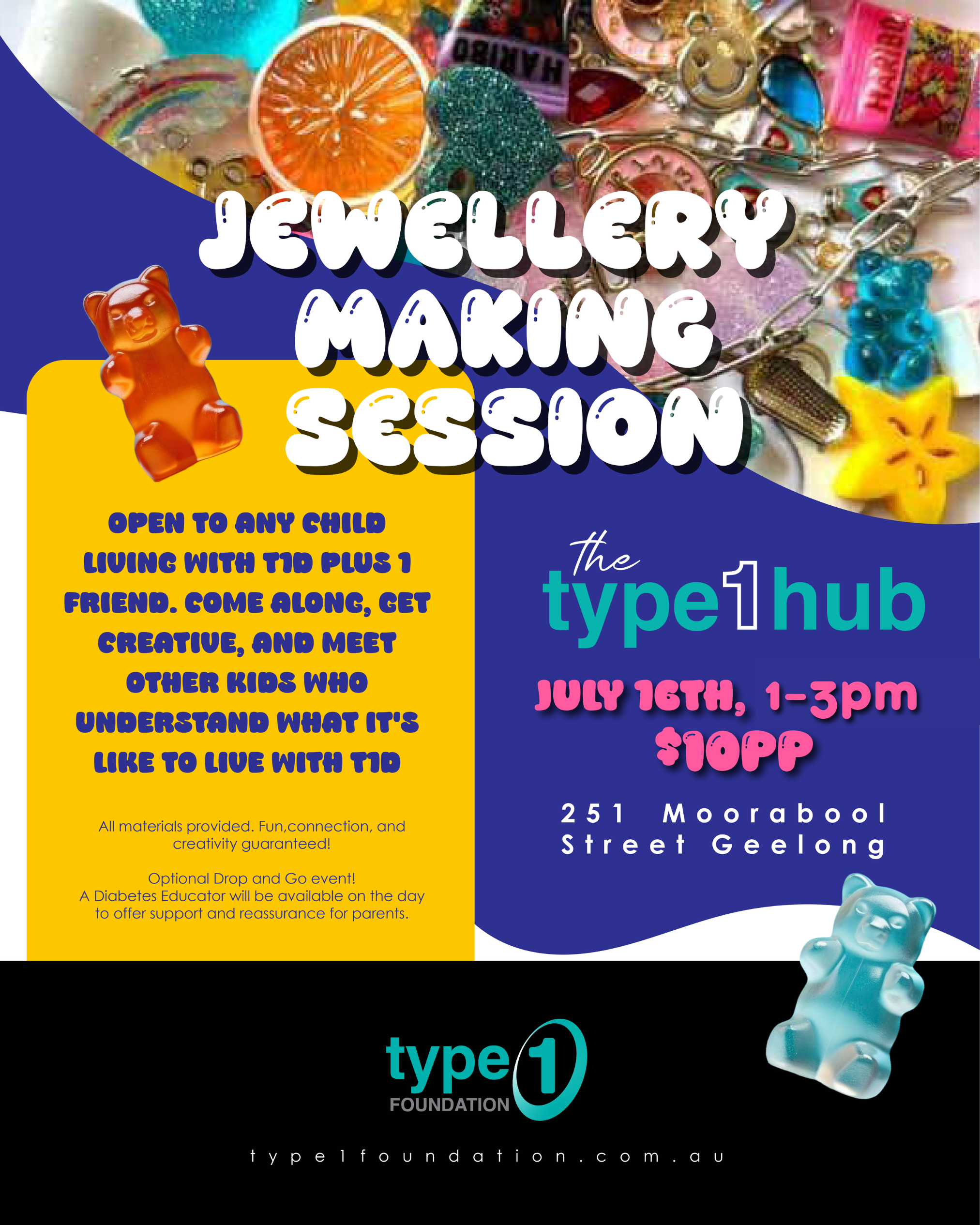 Jewellery Making Session @ The Type1 Hub